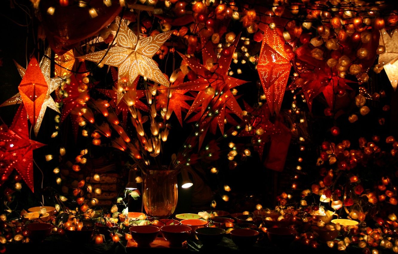 Red Christmas Lights Wallpapers