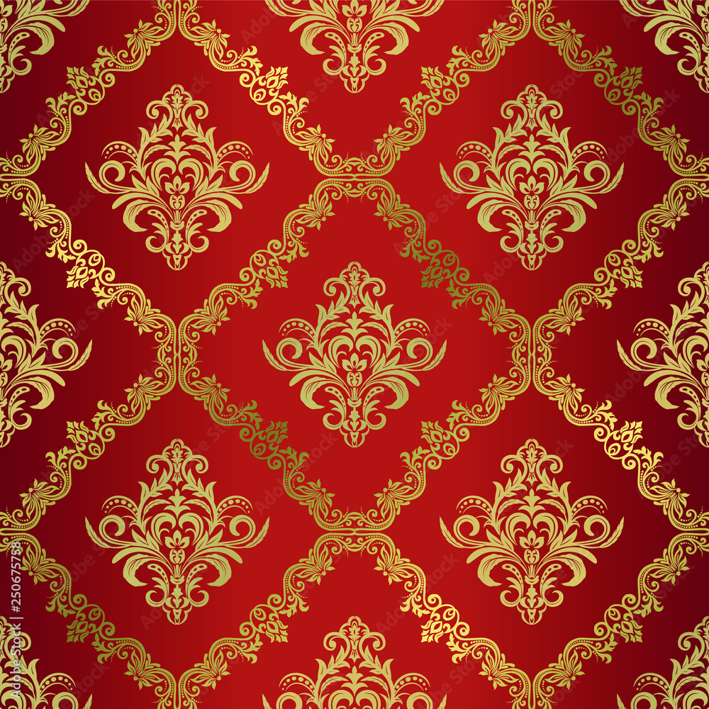 Red Damask Wallpapers