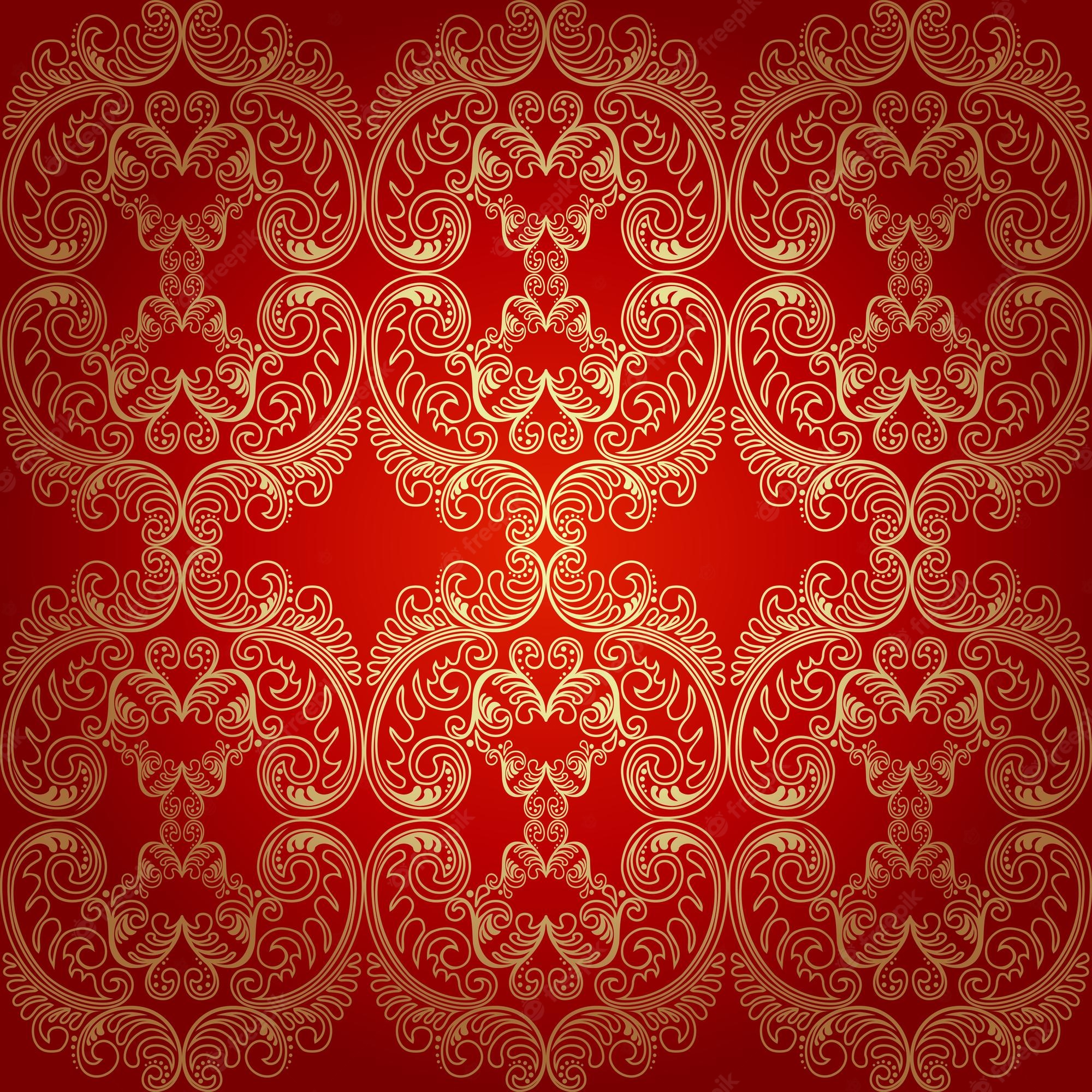 Red Damask Wallpapers