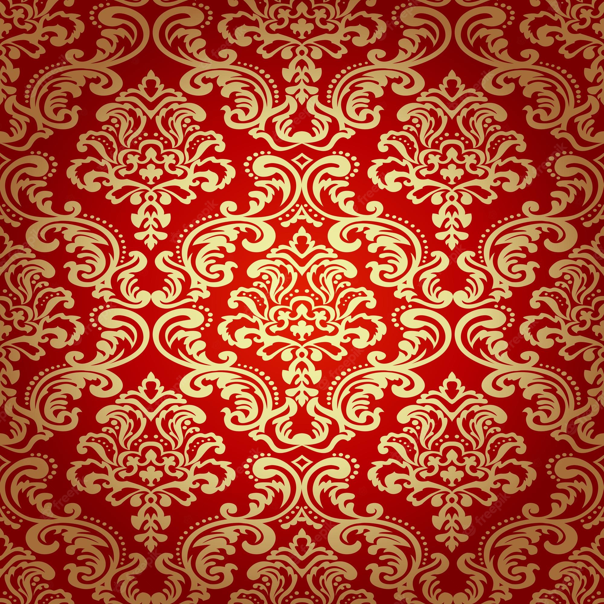 Red Damask Wallpapers