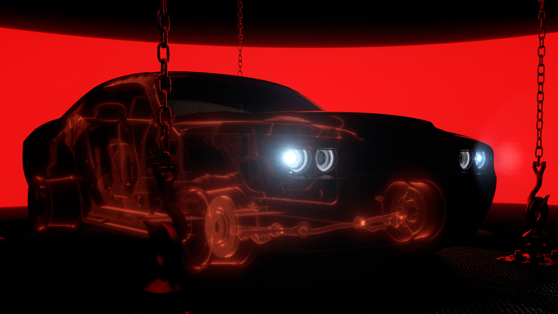 Red Dodge Demon Wallpapers