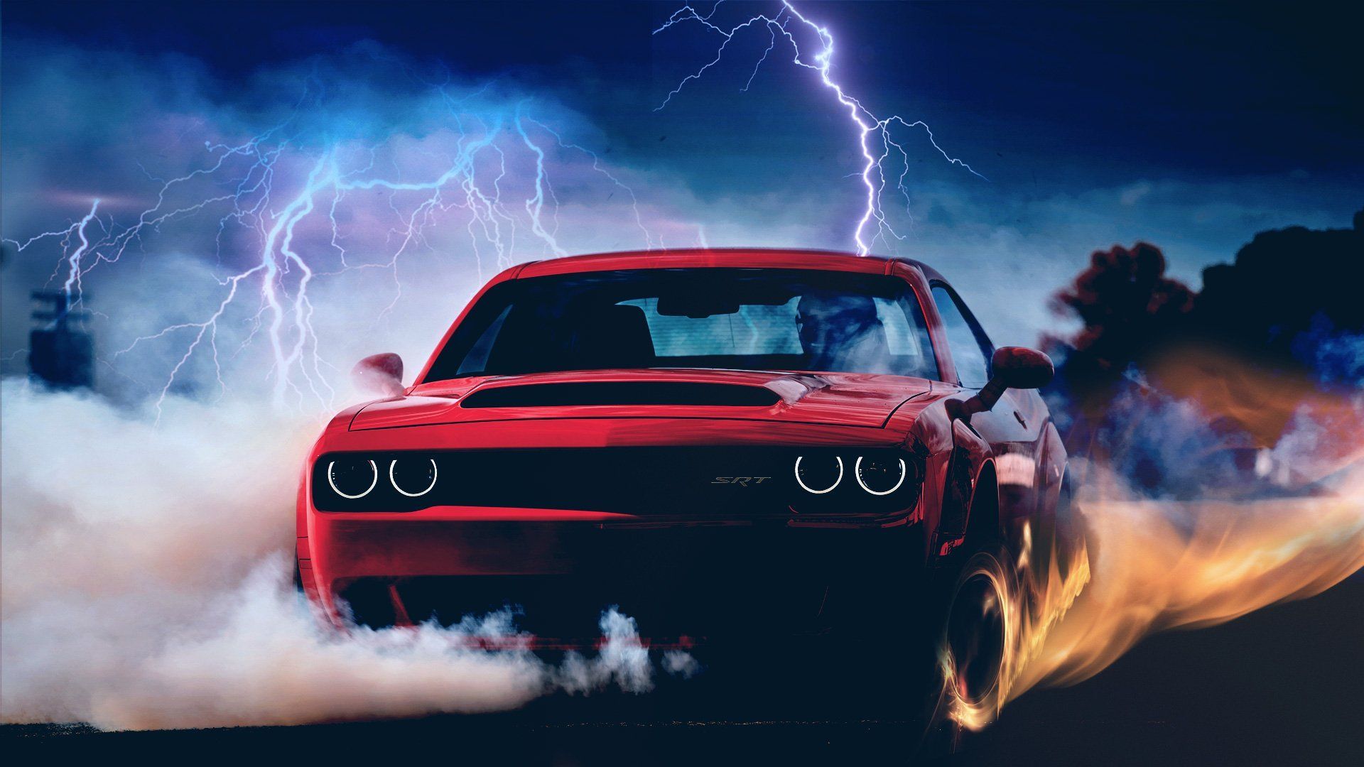 Red Dodge Demon Wallpapers