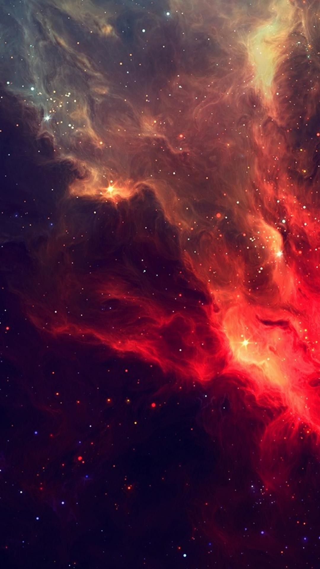 Red Galaxy Phone Wallpapers