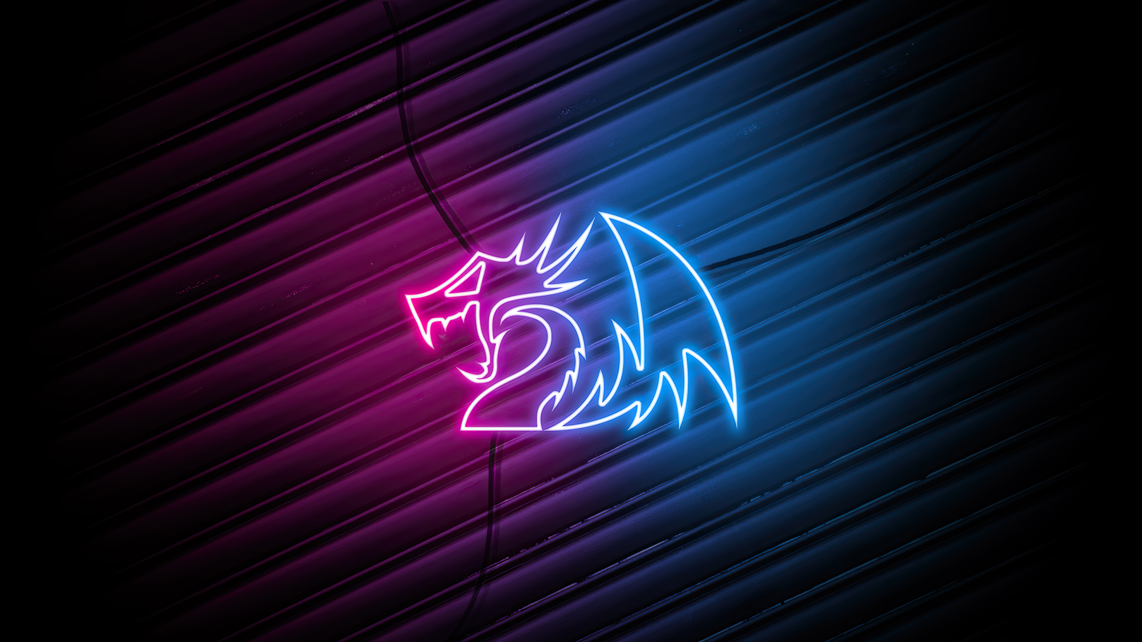 Red Neon Dragon Wallpapers