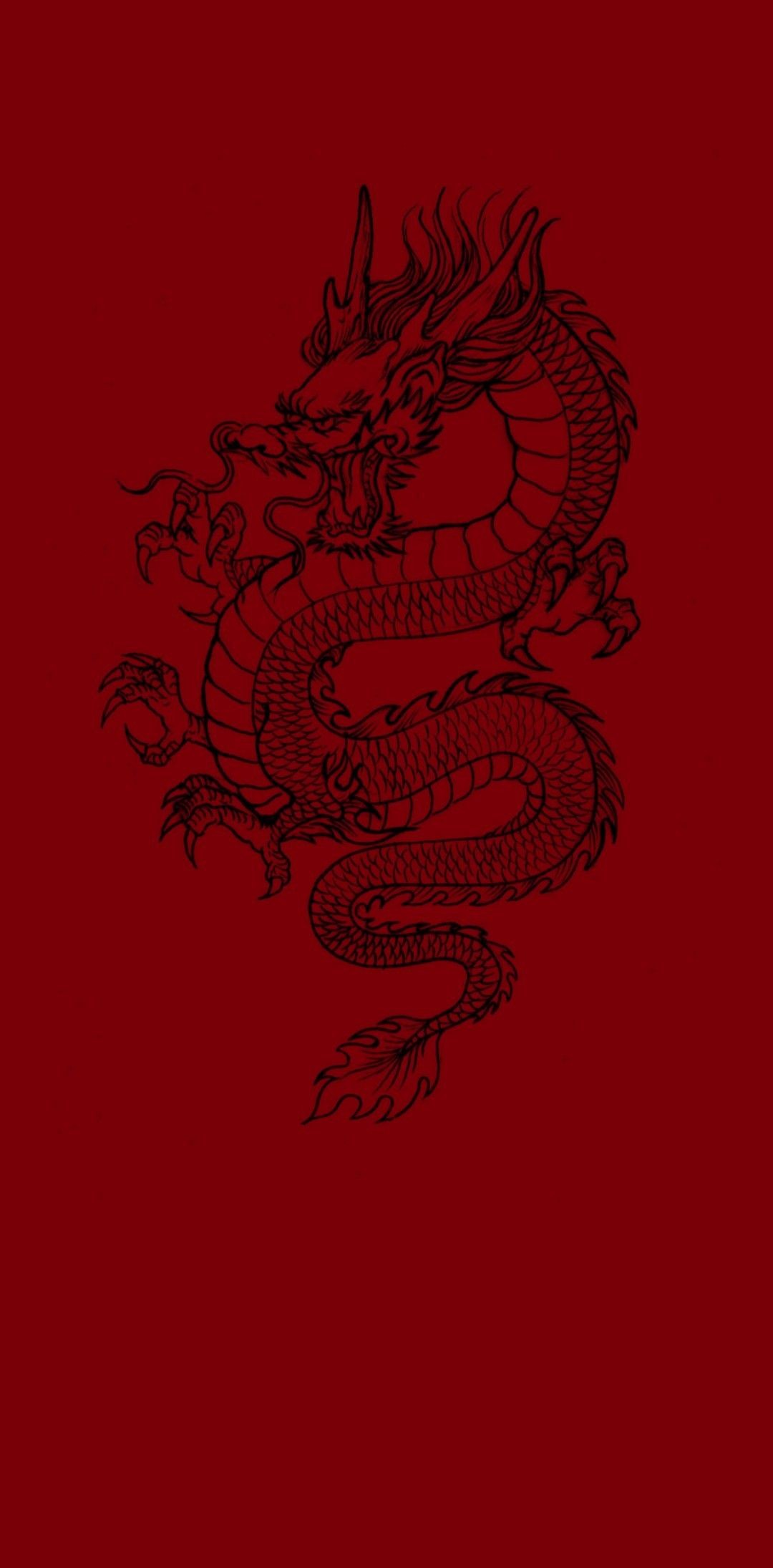 Red Neon Dragon Wallpapers