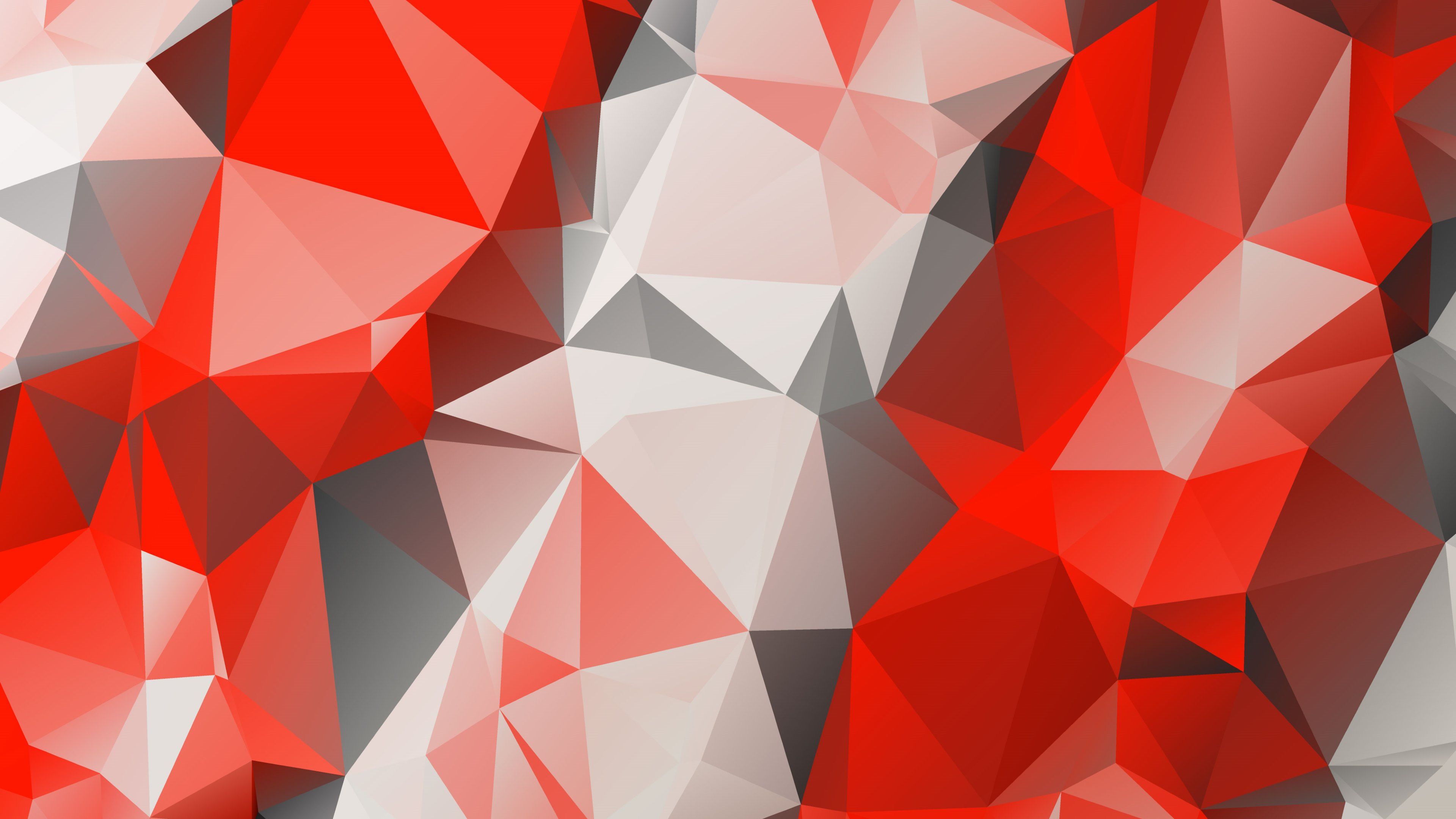 Red Polygon Wallpapers