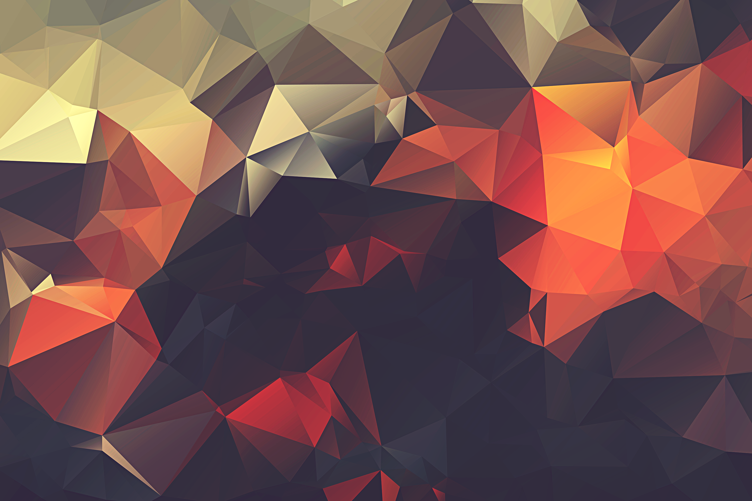 Red Polygon Wallpapers