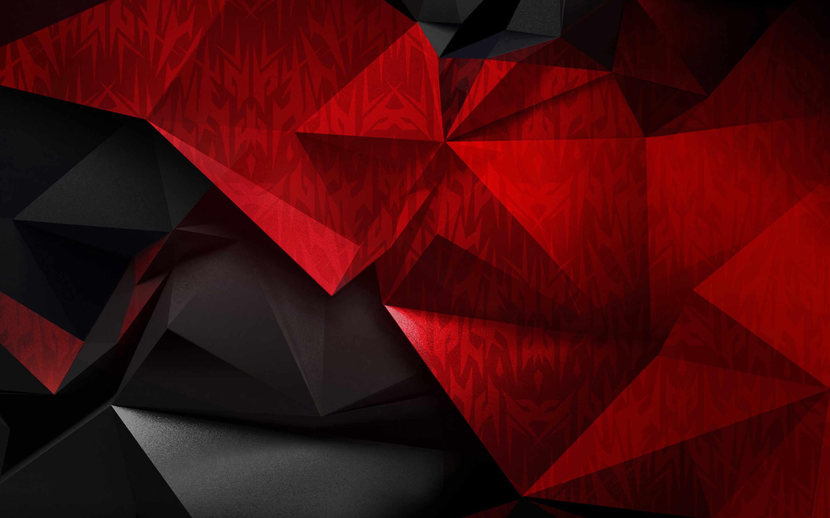 Red Polygon Wallpapers