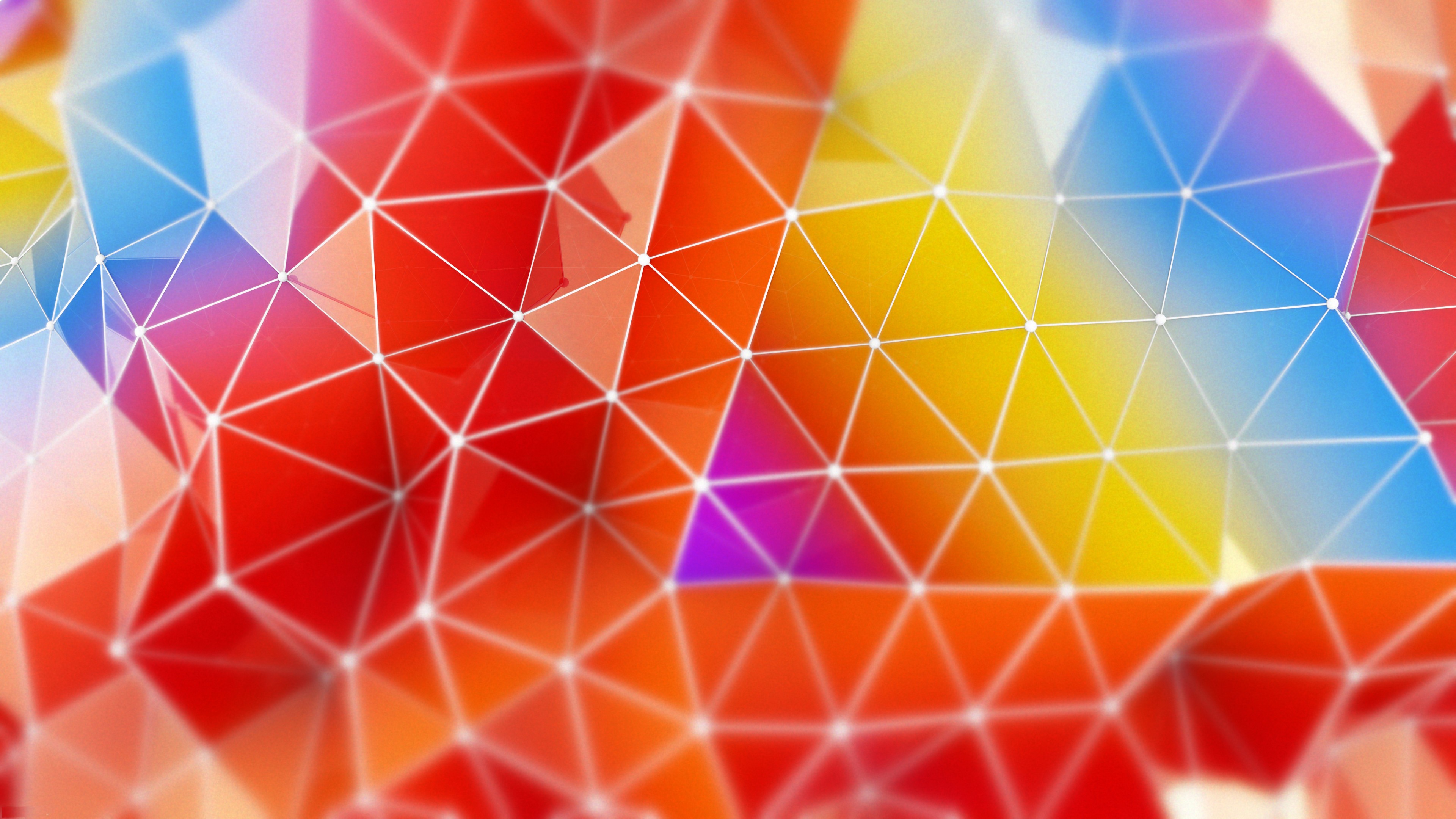 Red Polygon Wallpapers