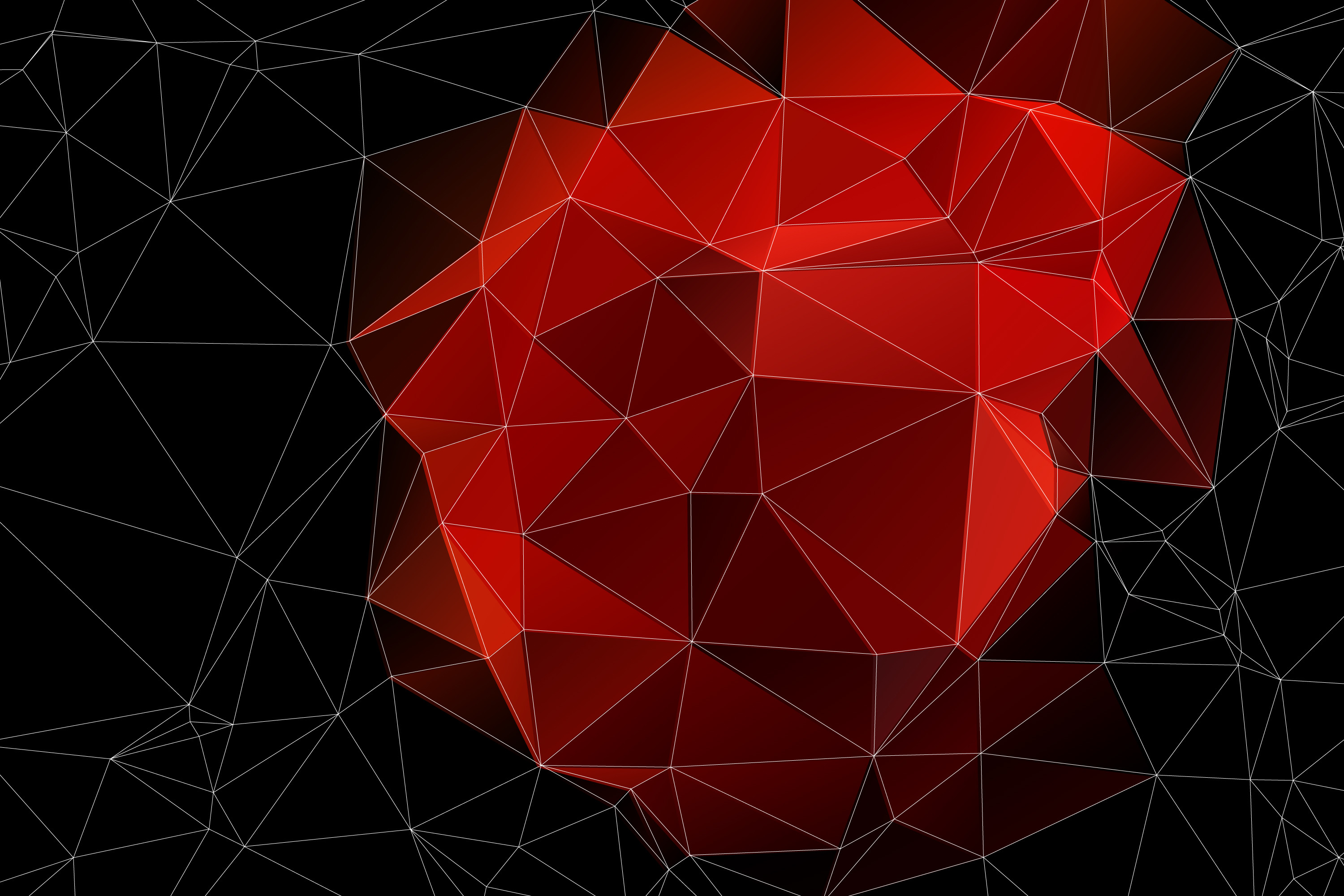 Red Polygon Wallpapers