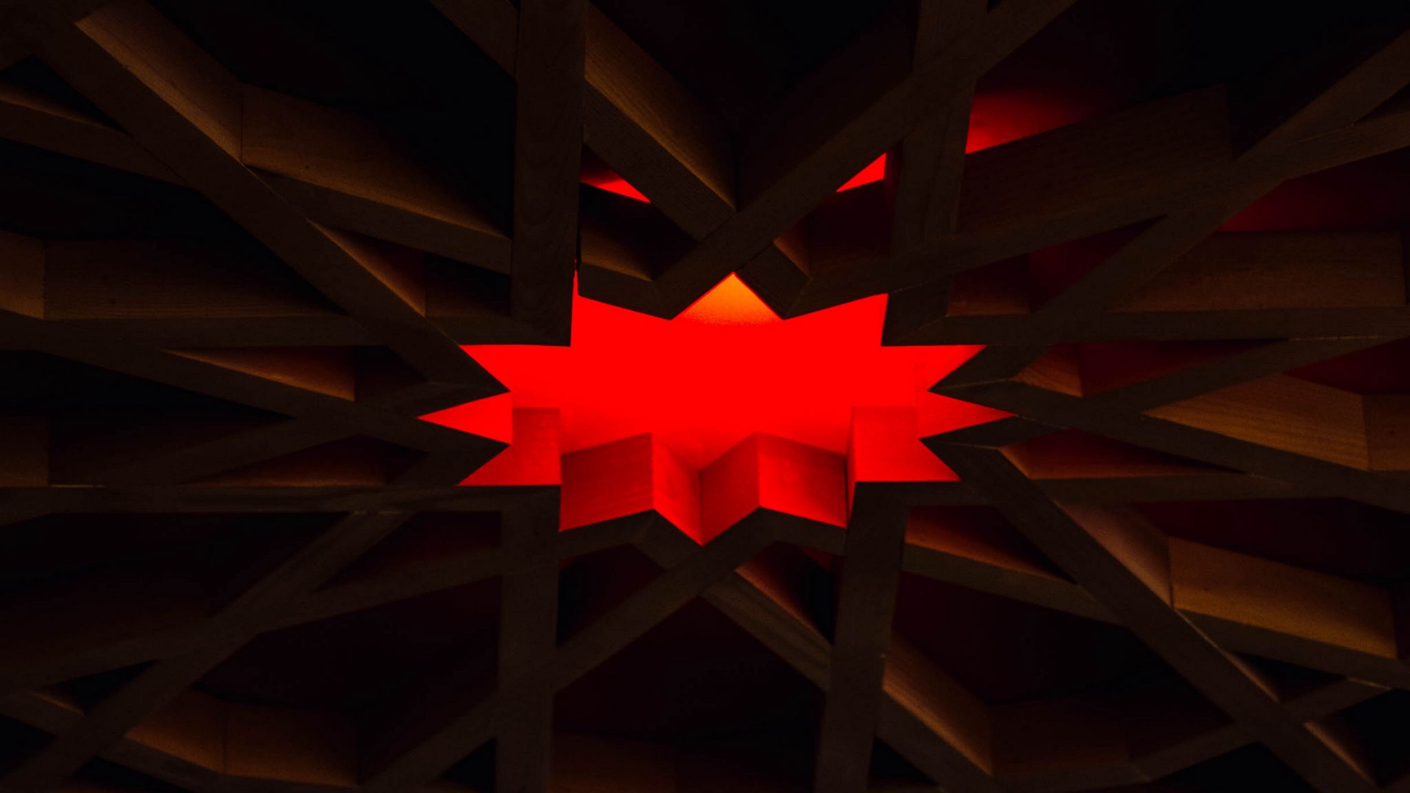 Red Polygon Wallpapers