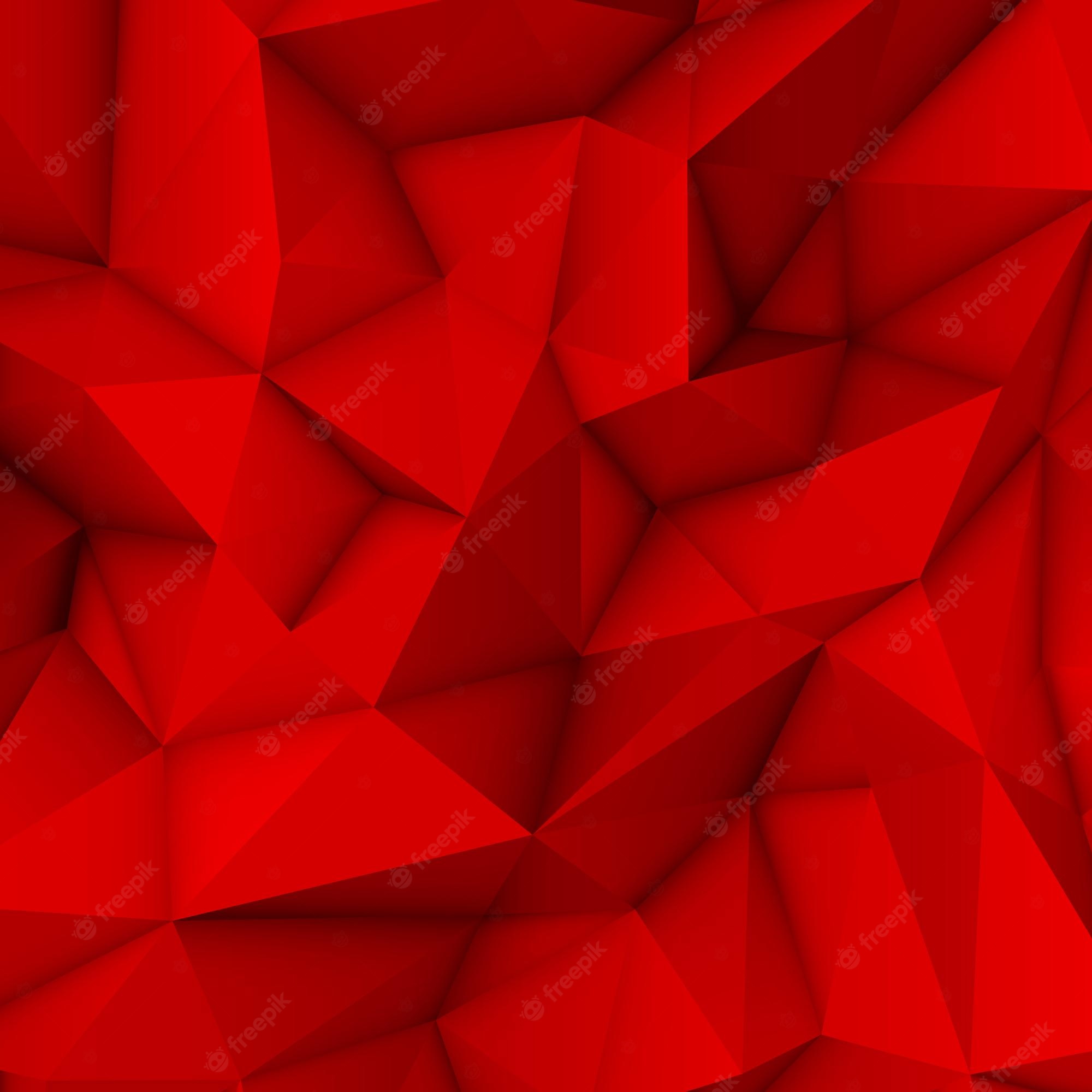 Red Polygon Wallpapers