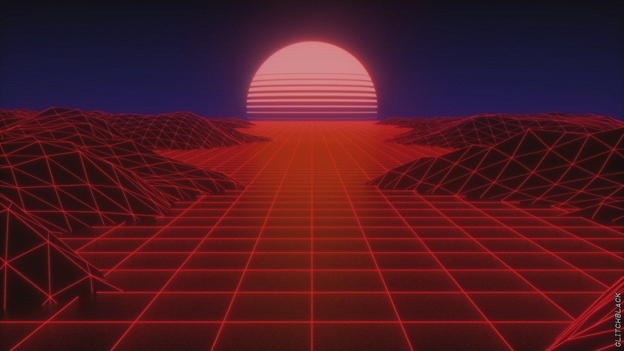 Red Retro 80S Aesthetic Wallpapers