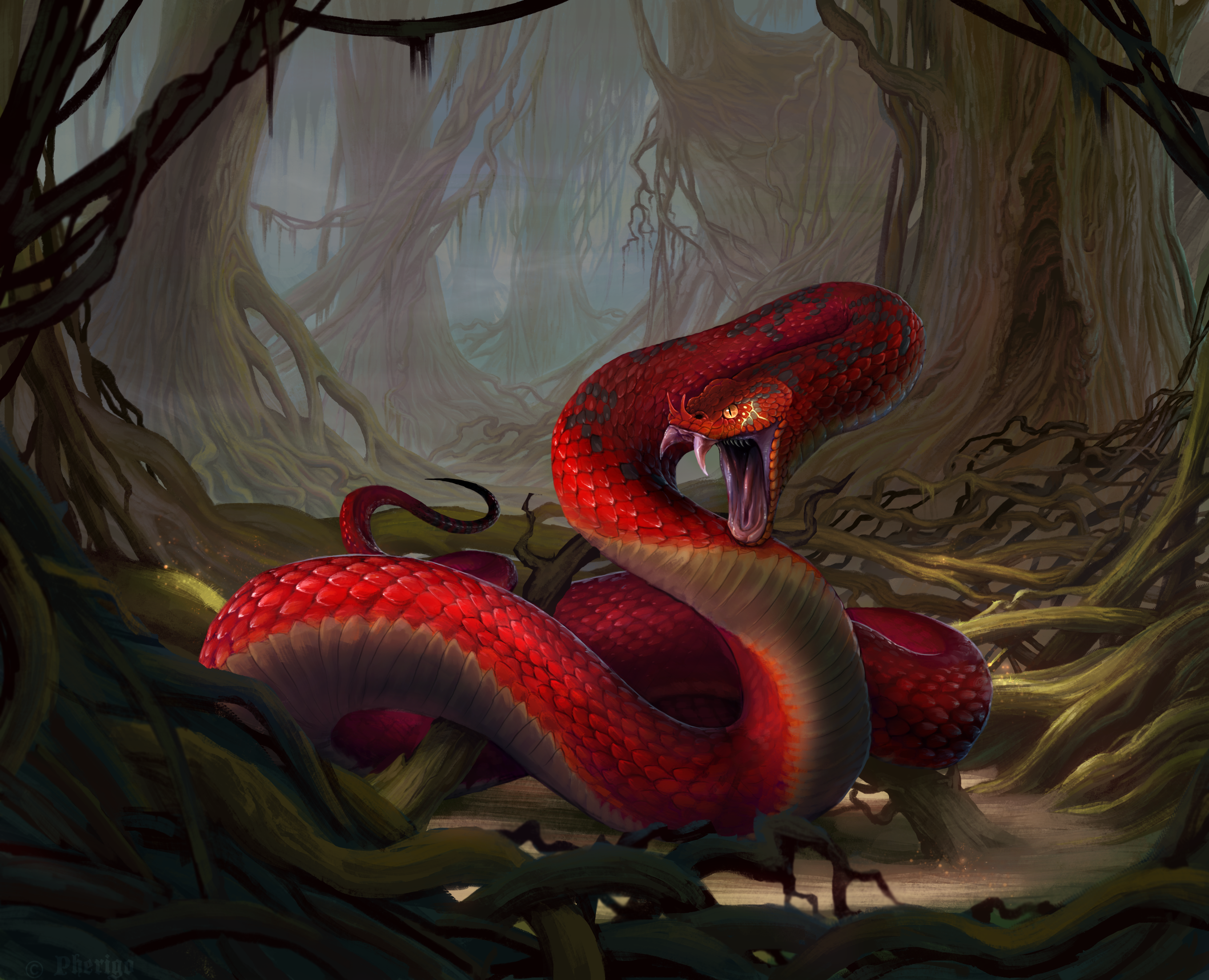 Red Snake Wallpapers