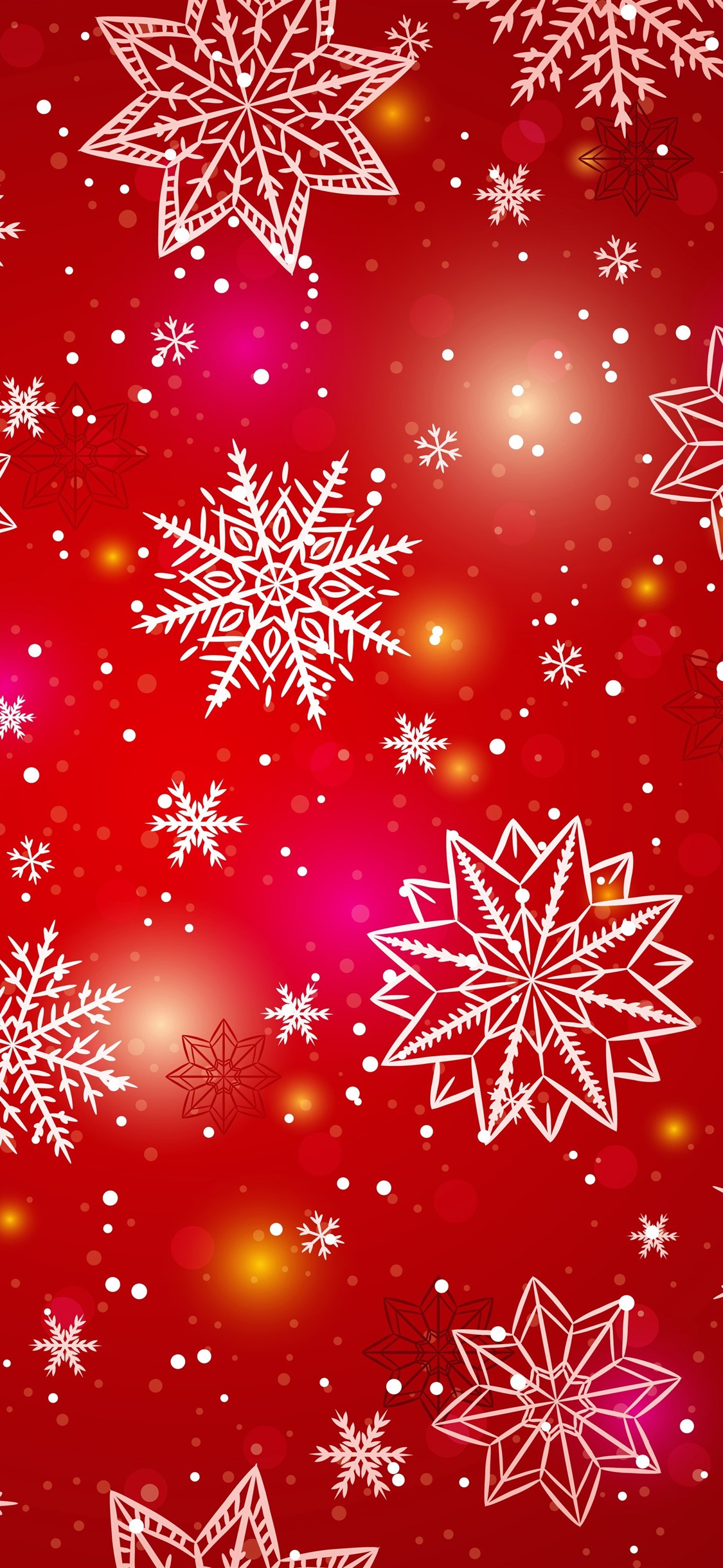 Red Snowflake Wallpapers