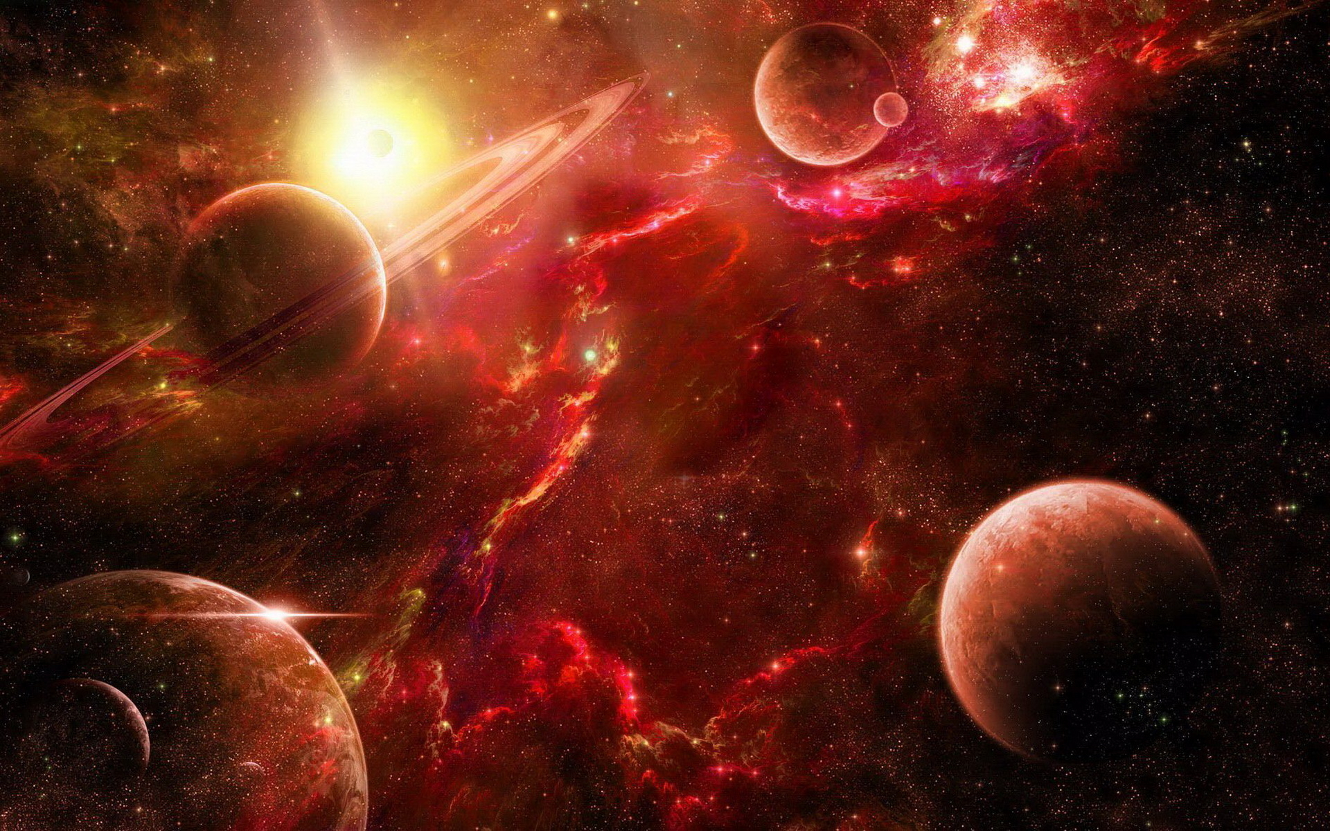 Red Space Wallpapers