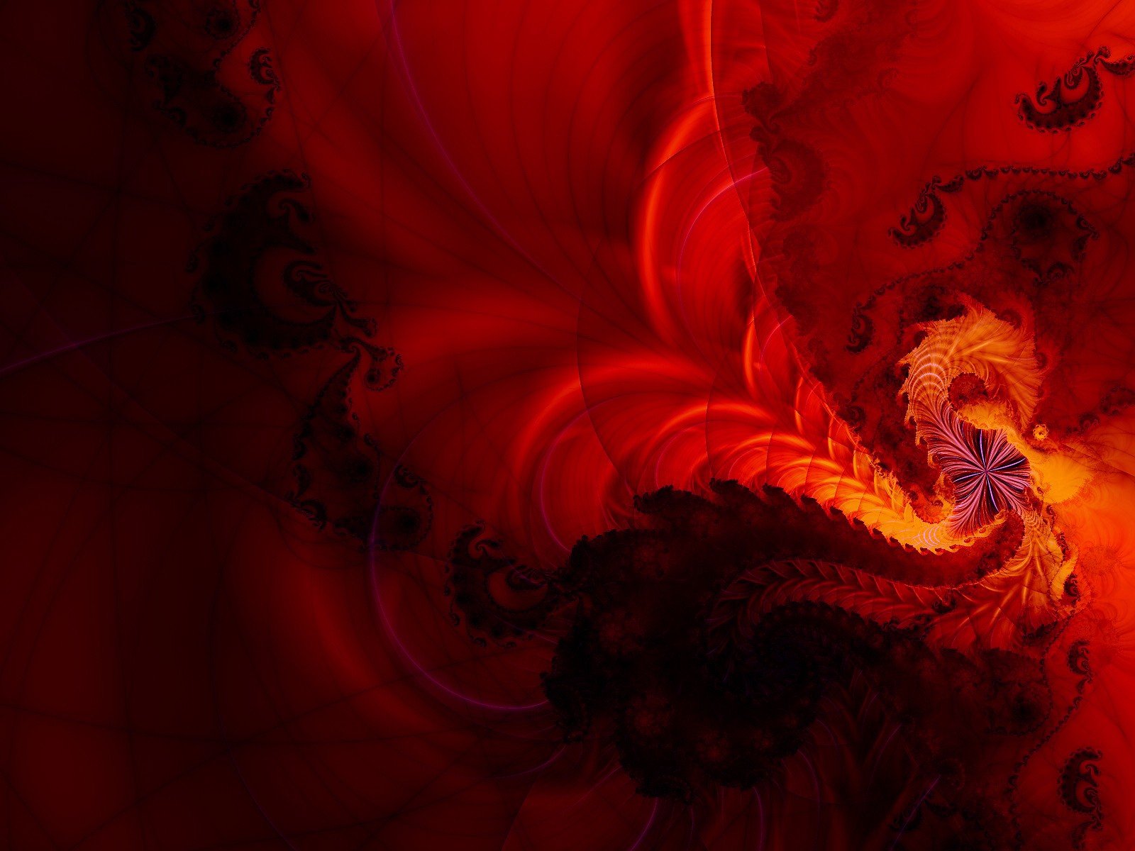 Red Swirl Wallpapers