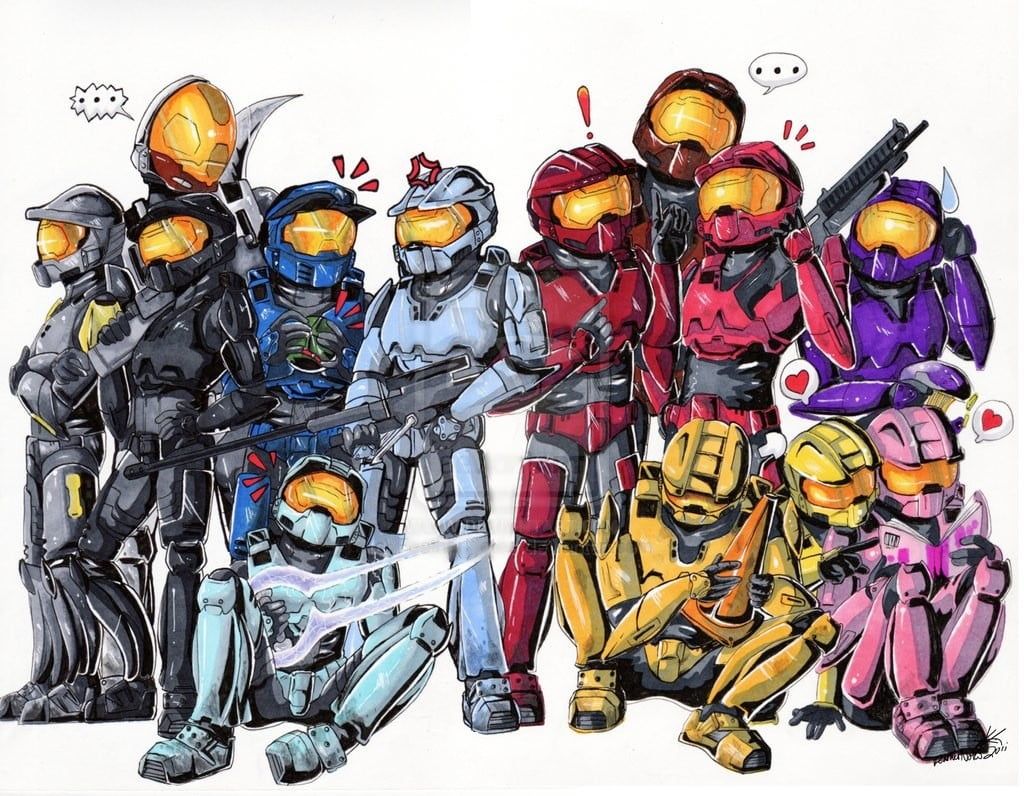 Red Vs Blue Characters Wallpapers