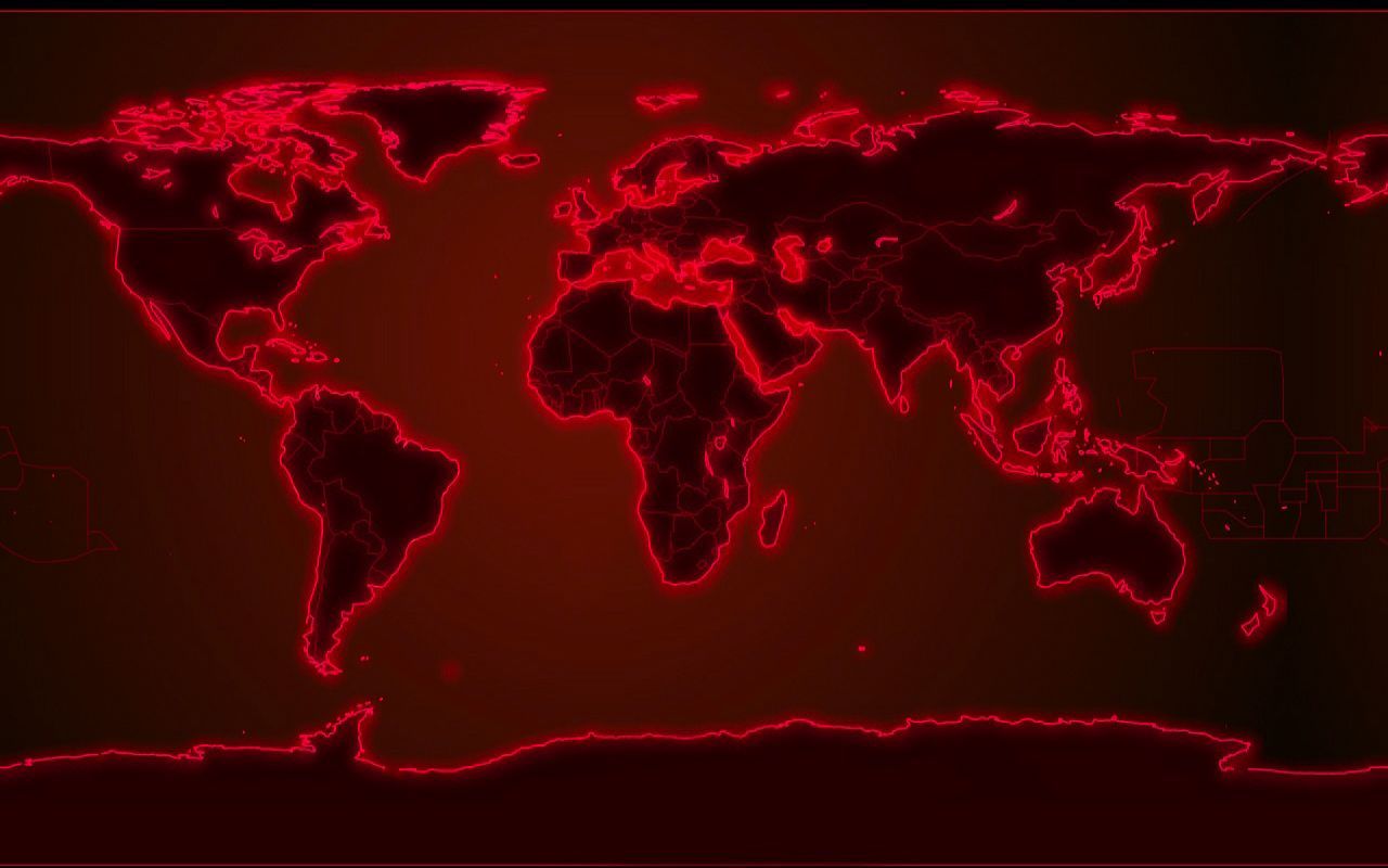 Red World Map Wallpapers