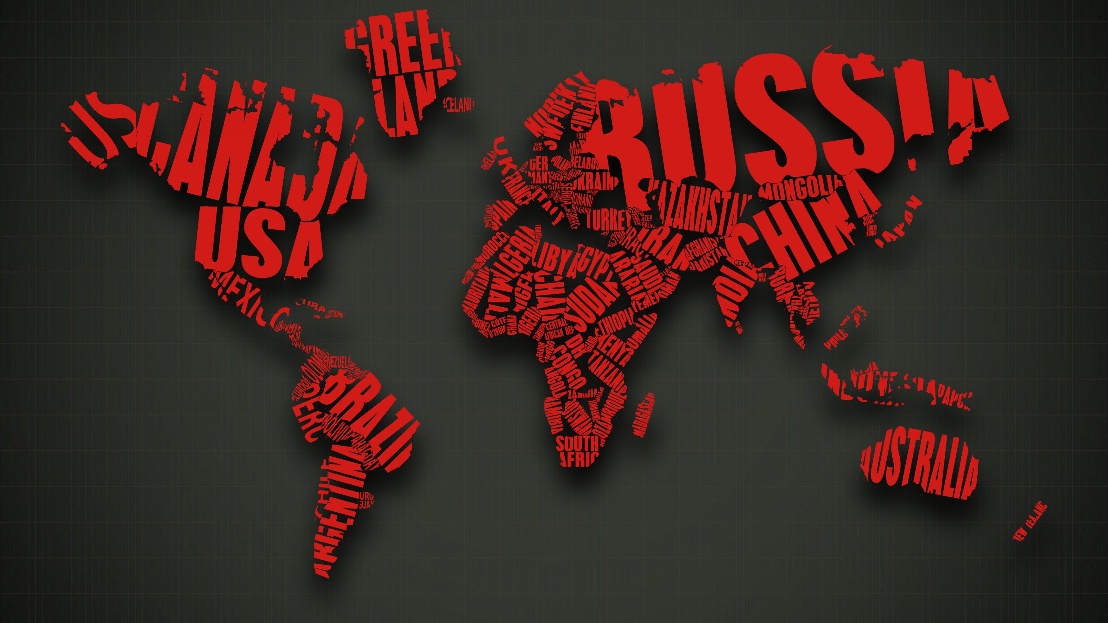 Red World Map Wallpapers