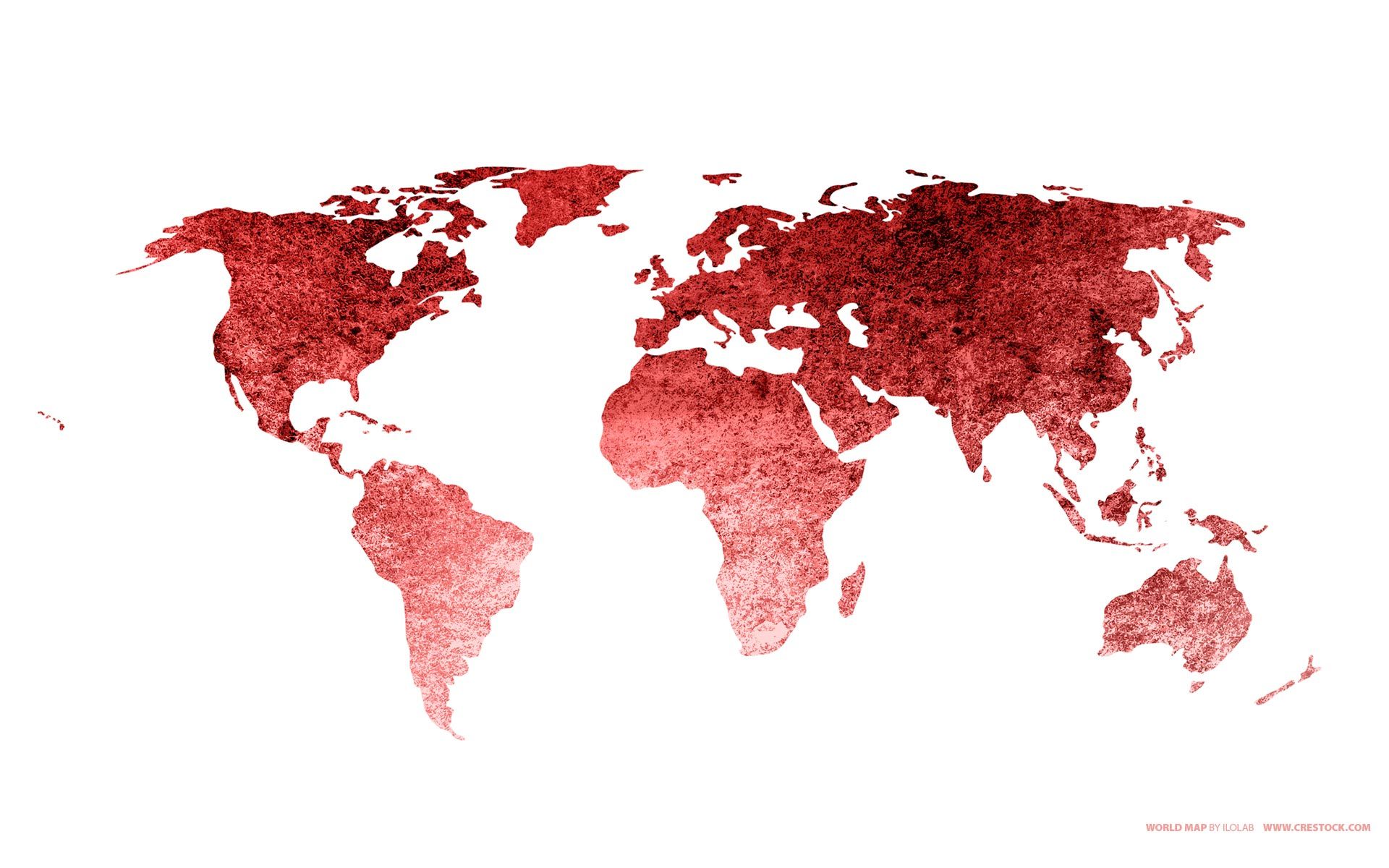 Red World Map Wallpapers