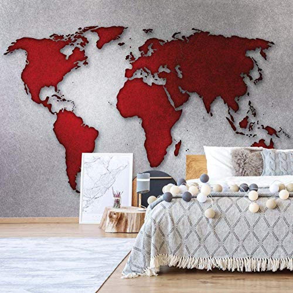 Red World Map Wallpapers