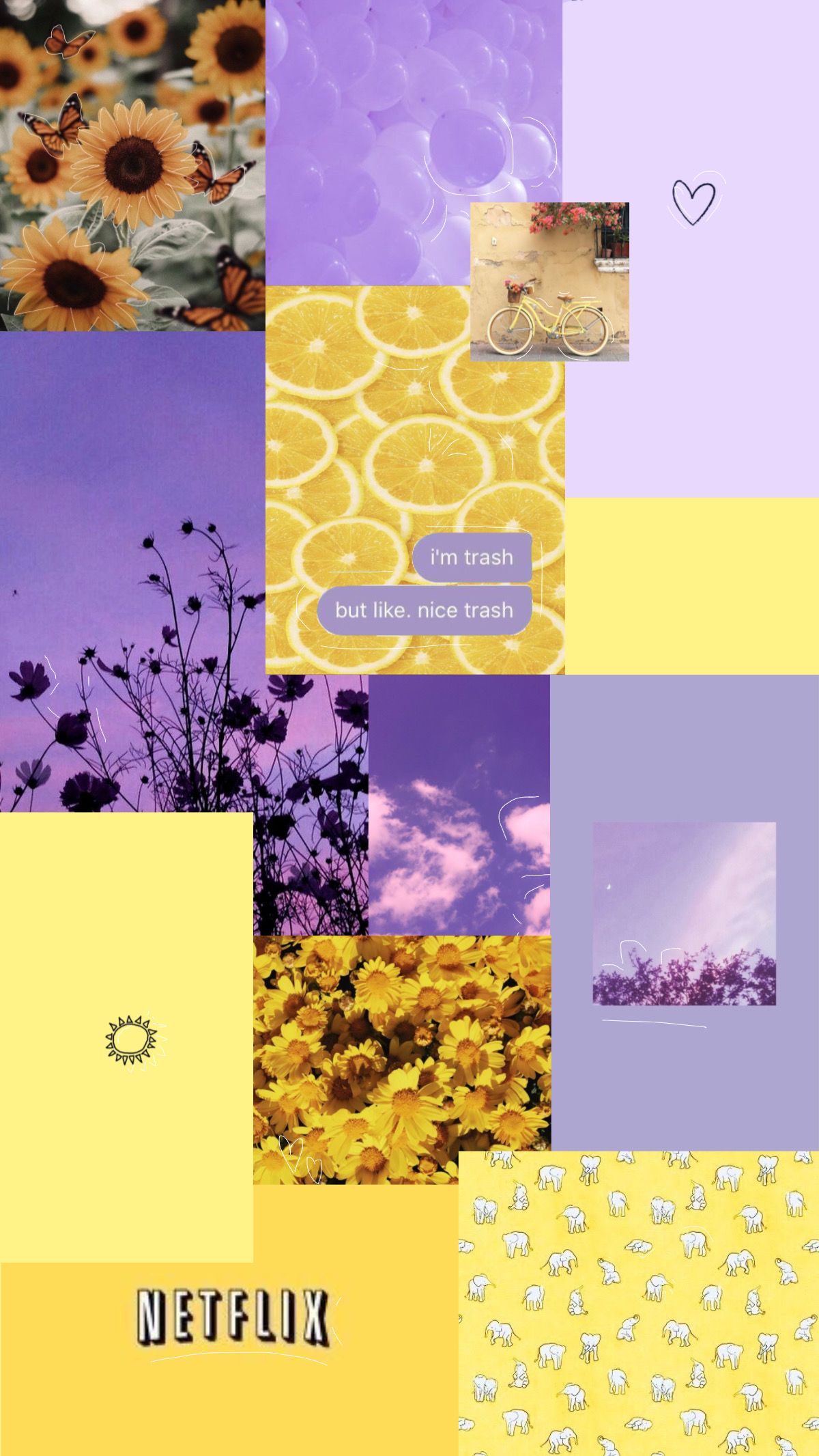 Yellow And Purple Aesthetic Wallpapers