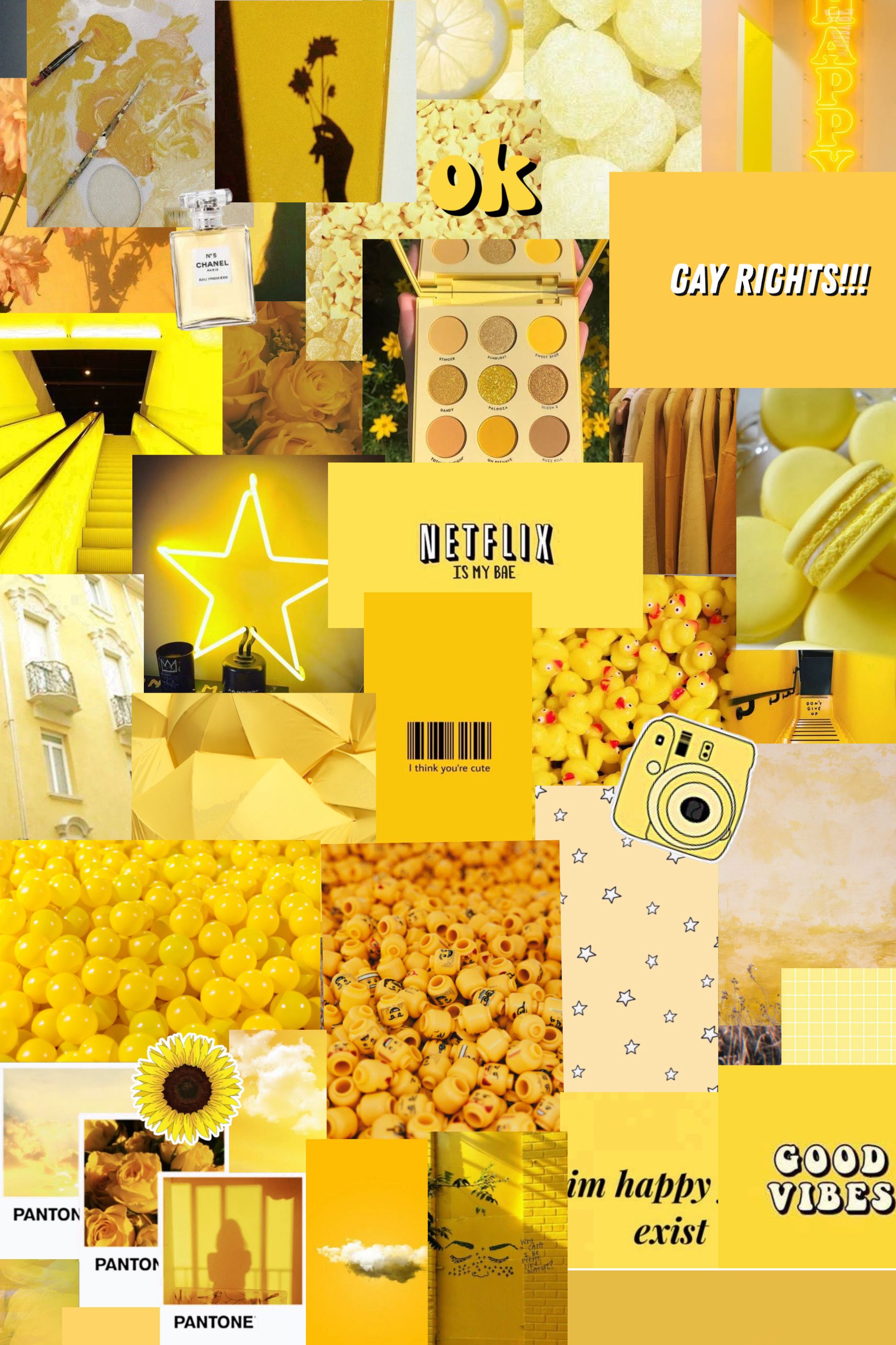 Yellow Be Happy Wallpapers