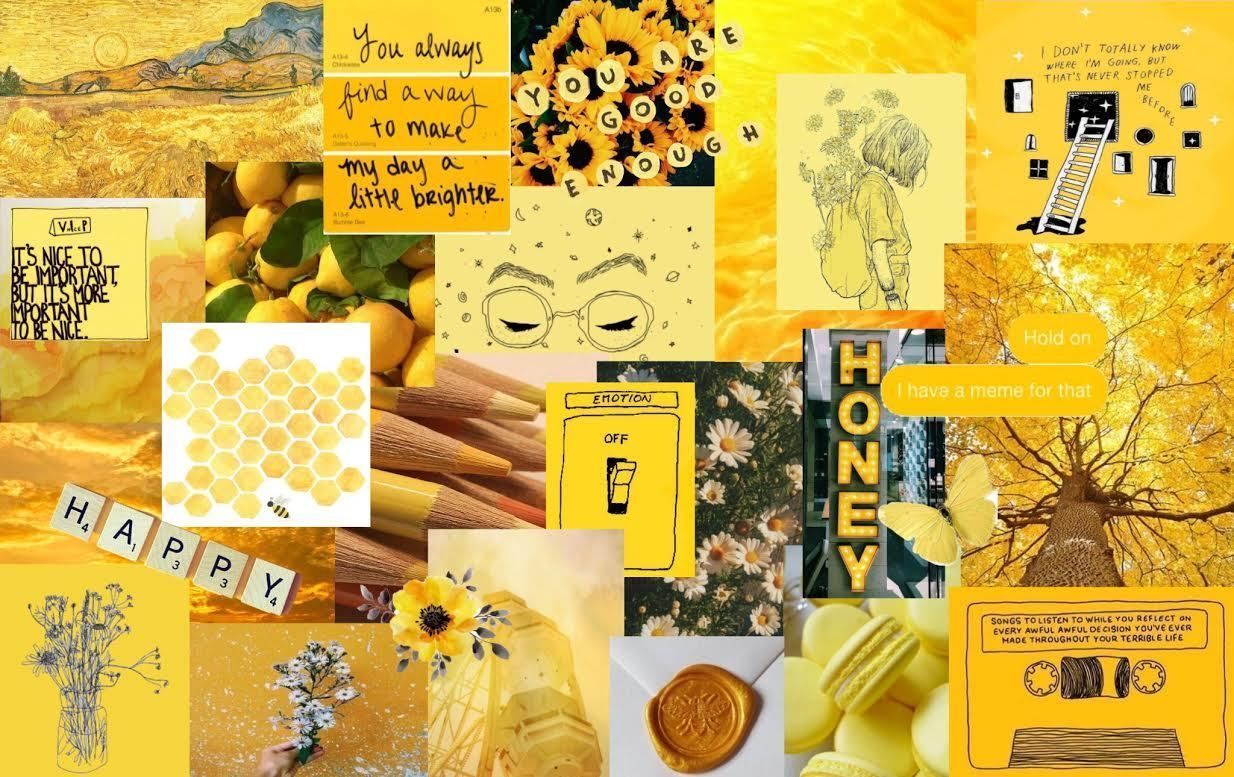 Yellow Be Happy Wallpapers