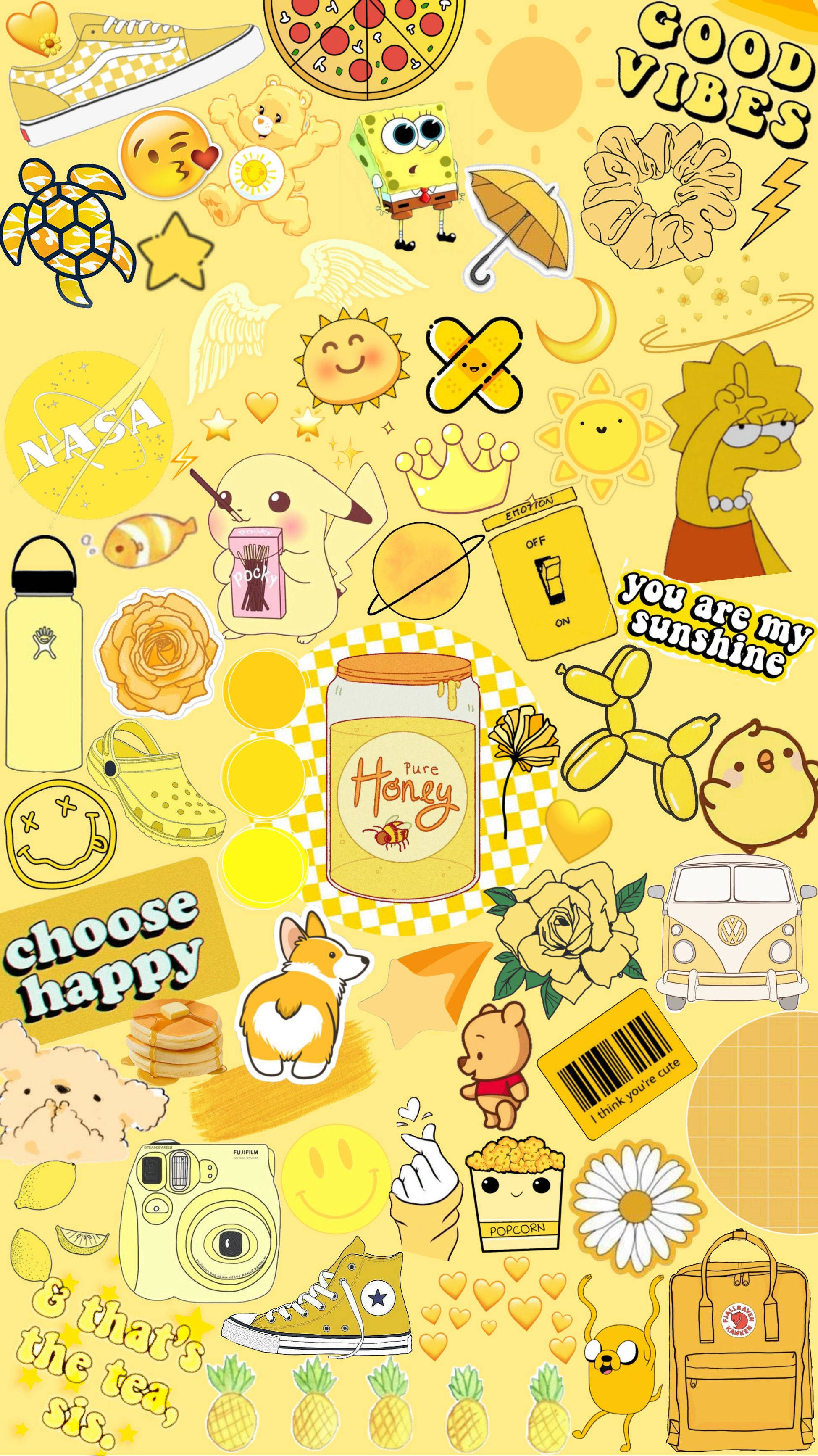 Yellow Cute Aesthetic Wallpapers