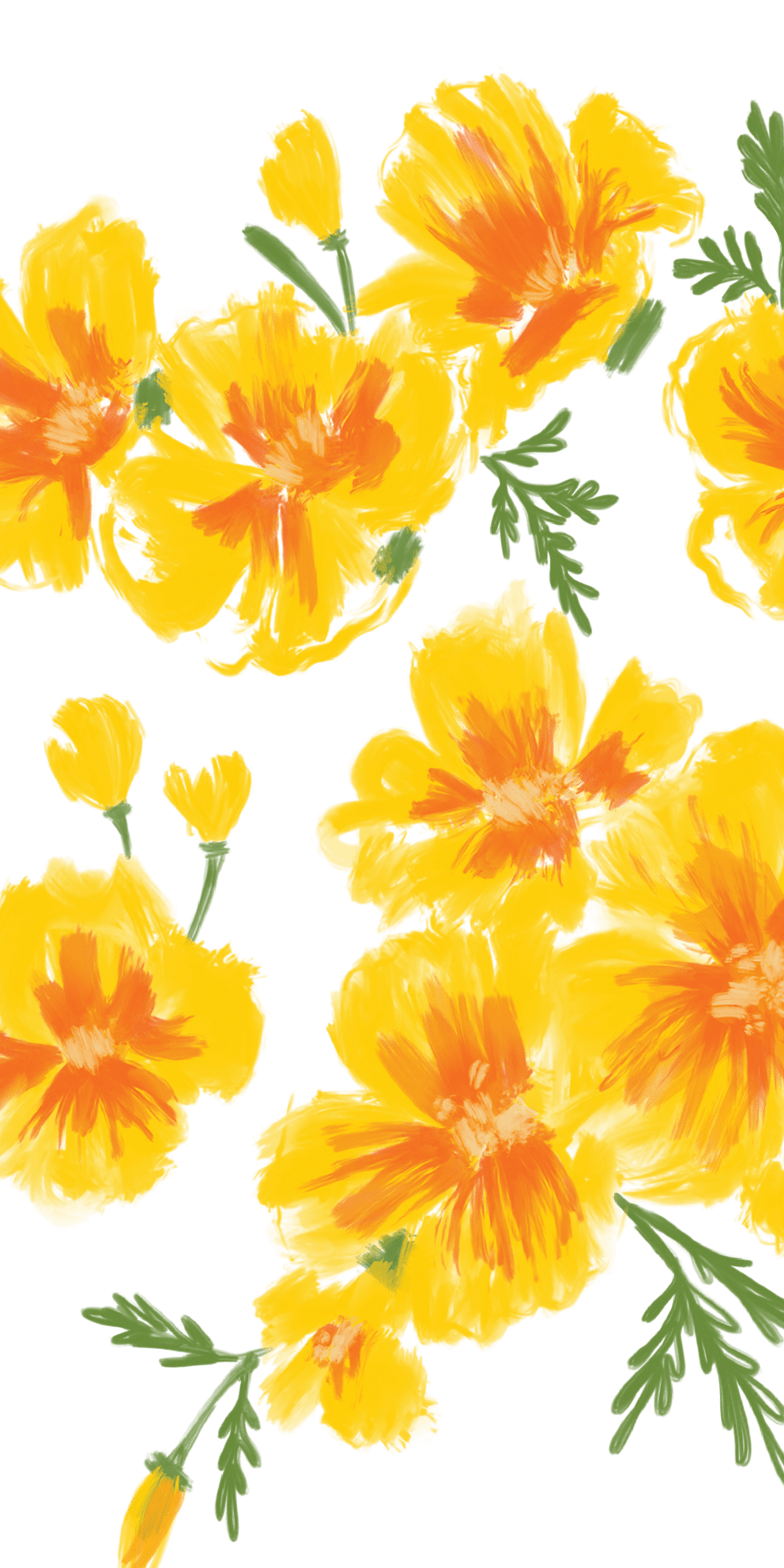Yellow Floral Iphone Wallpapers