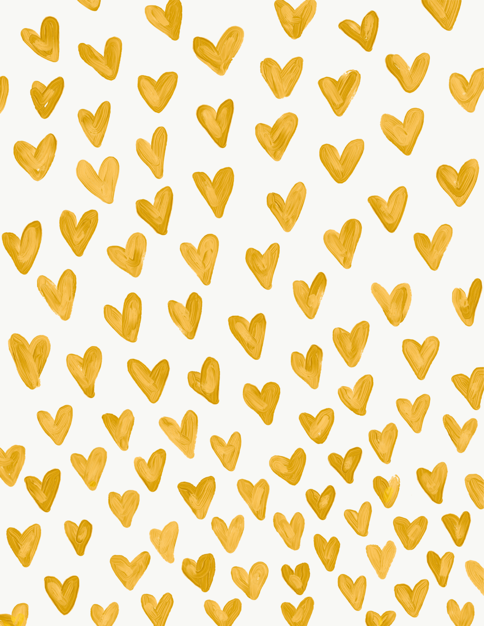 Yellow Hearts Wallpapers