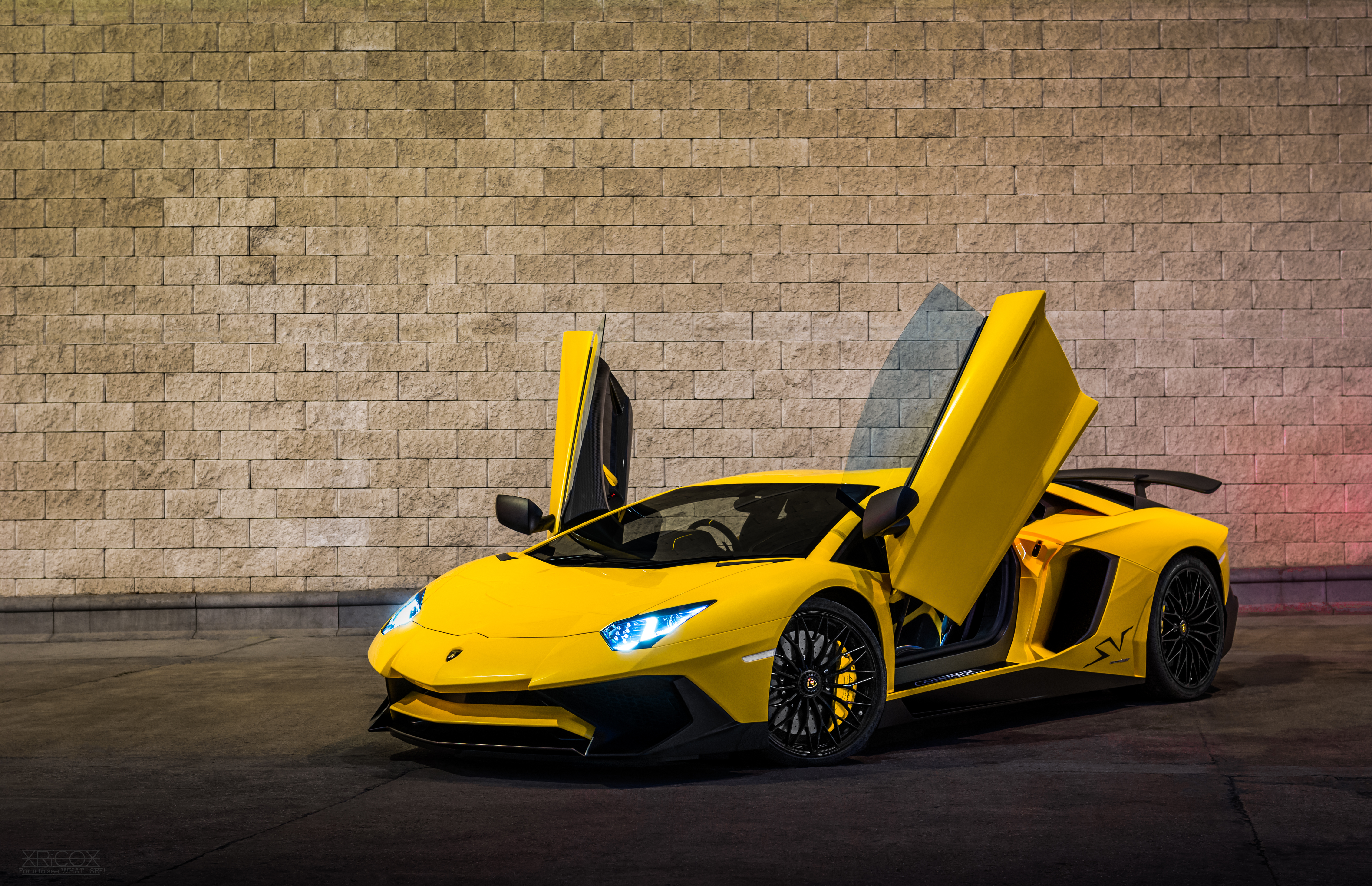 Yellow Lamborghini Aventador Wallpapers