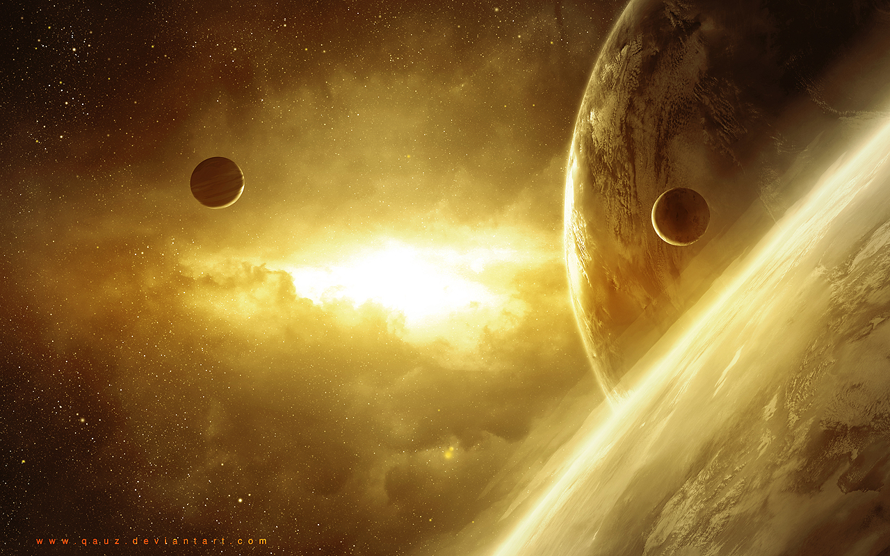 Yellow Space Wallpapers