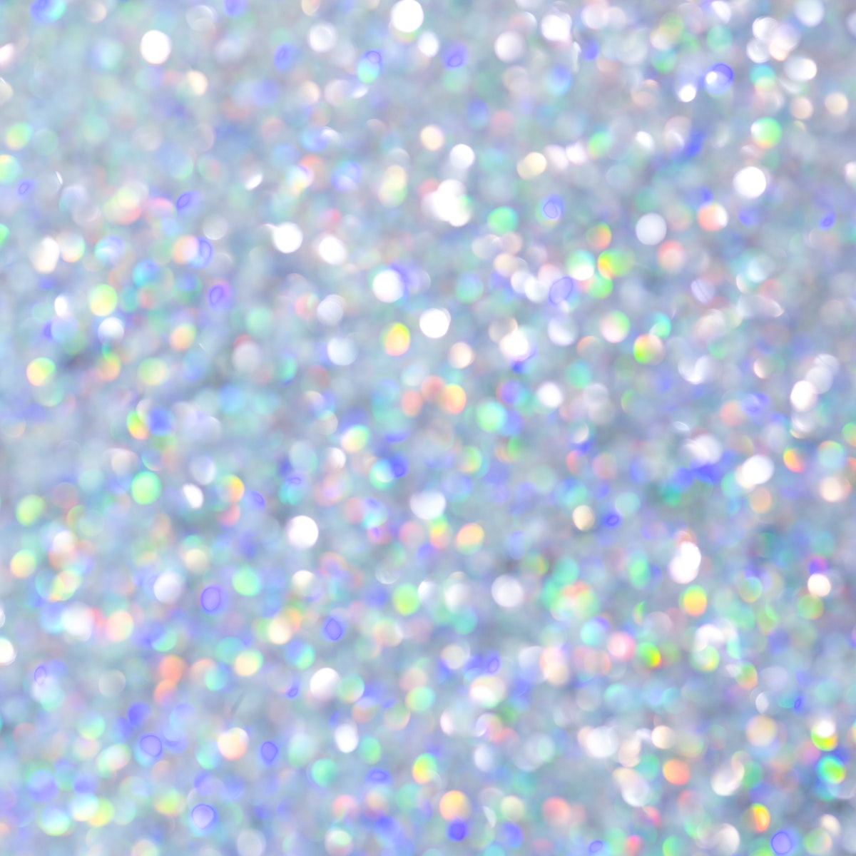 White Iridescent Glitter Background