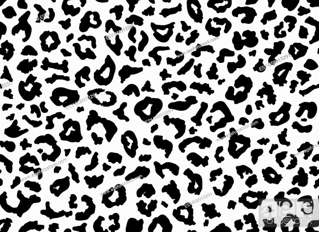 White Leopard Background