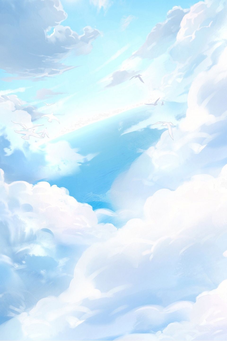White Sky Background