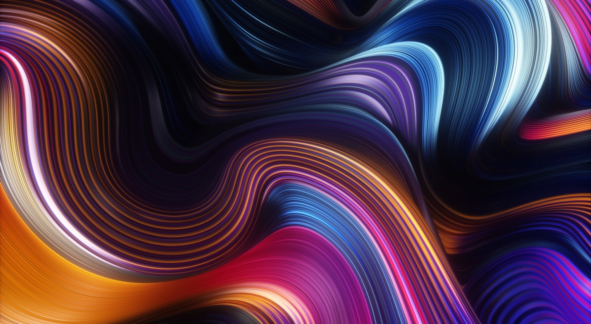 Colorful Waves Art Wallpapers