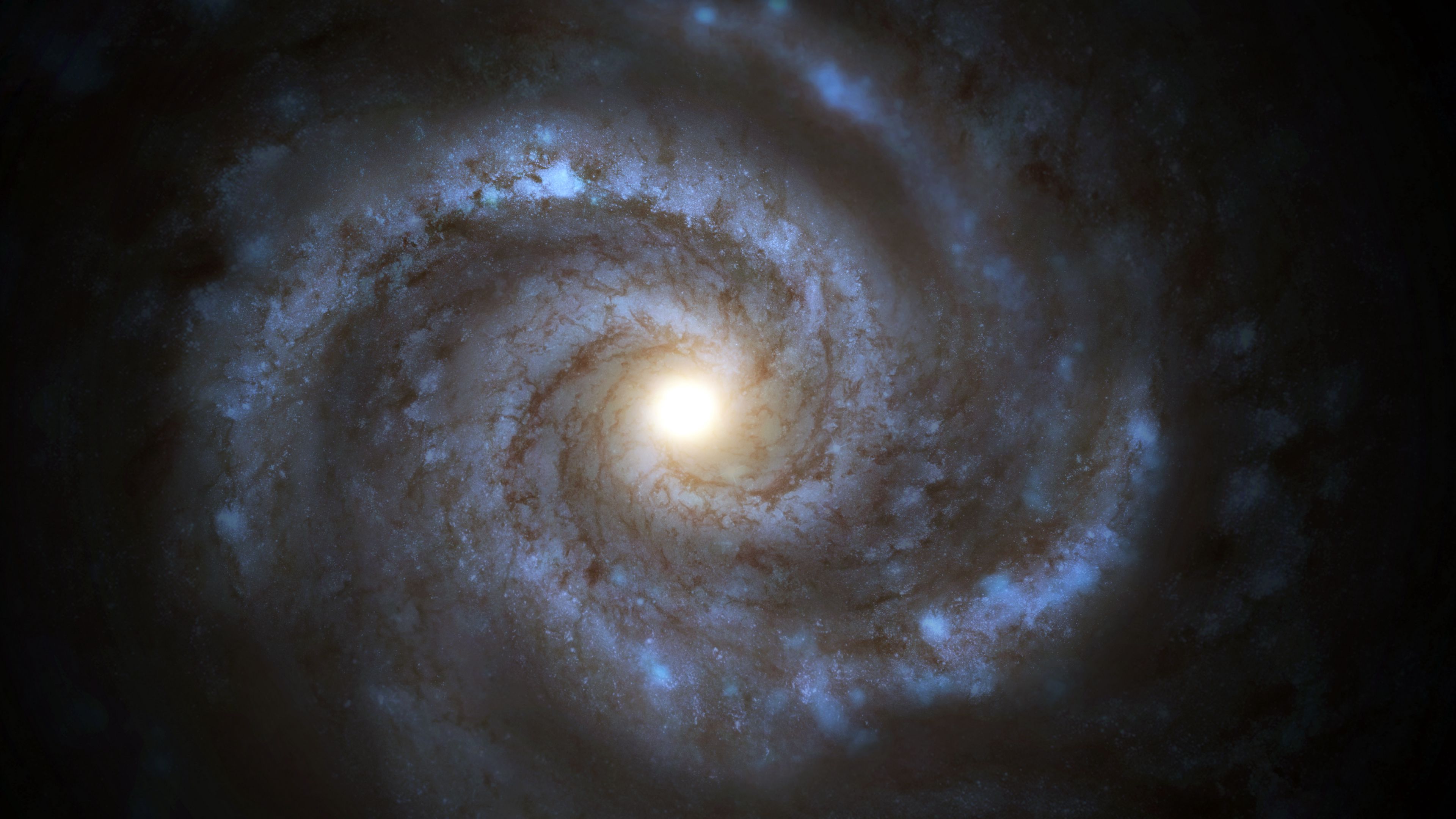 Spiral Galaxy Abstract 4K Wallpapers