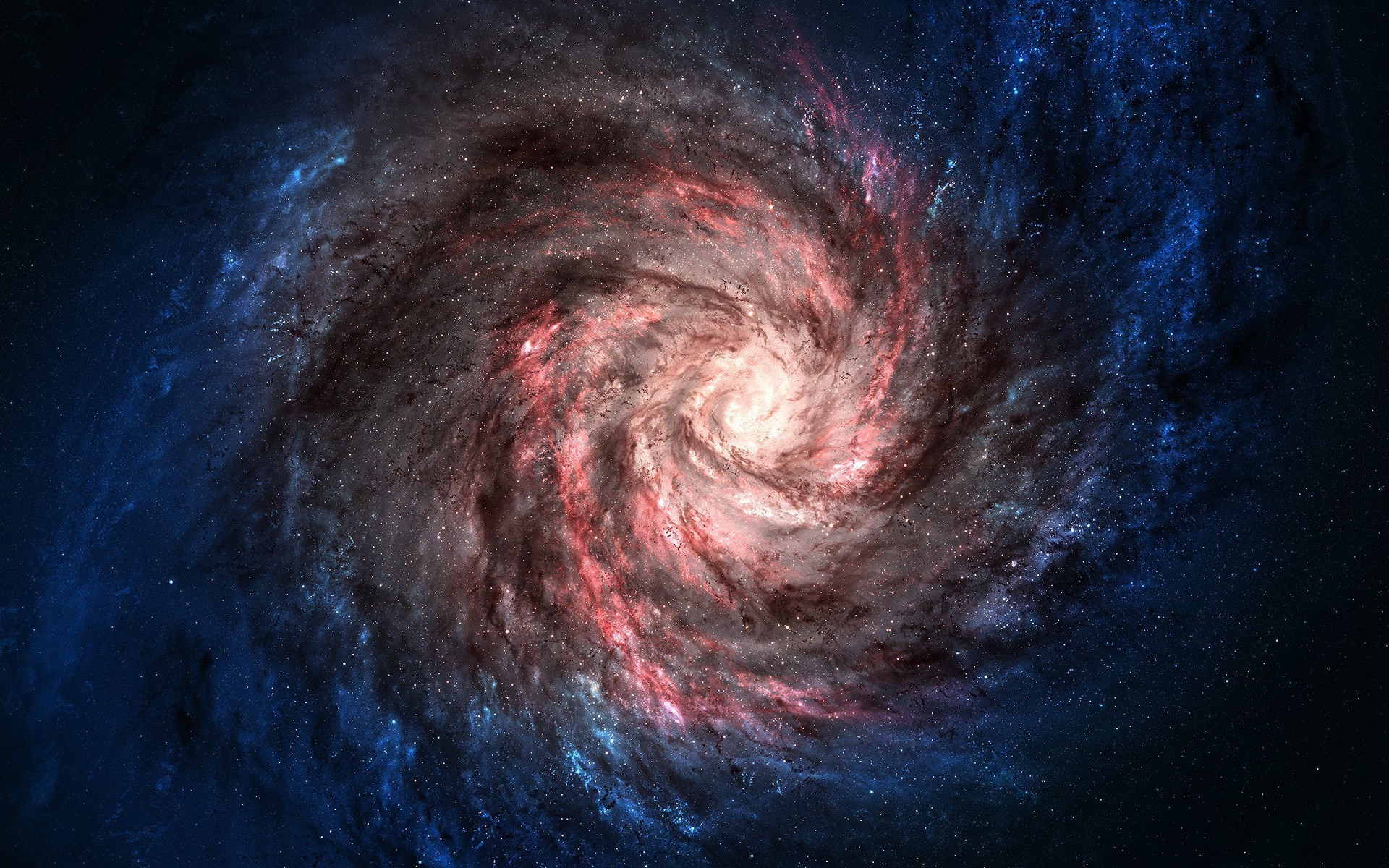 Spiral Galaxy Abstract 4K Wallpapers