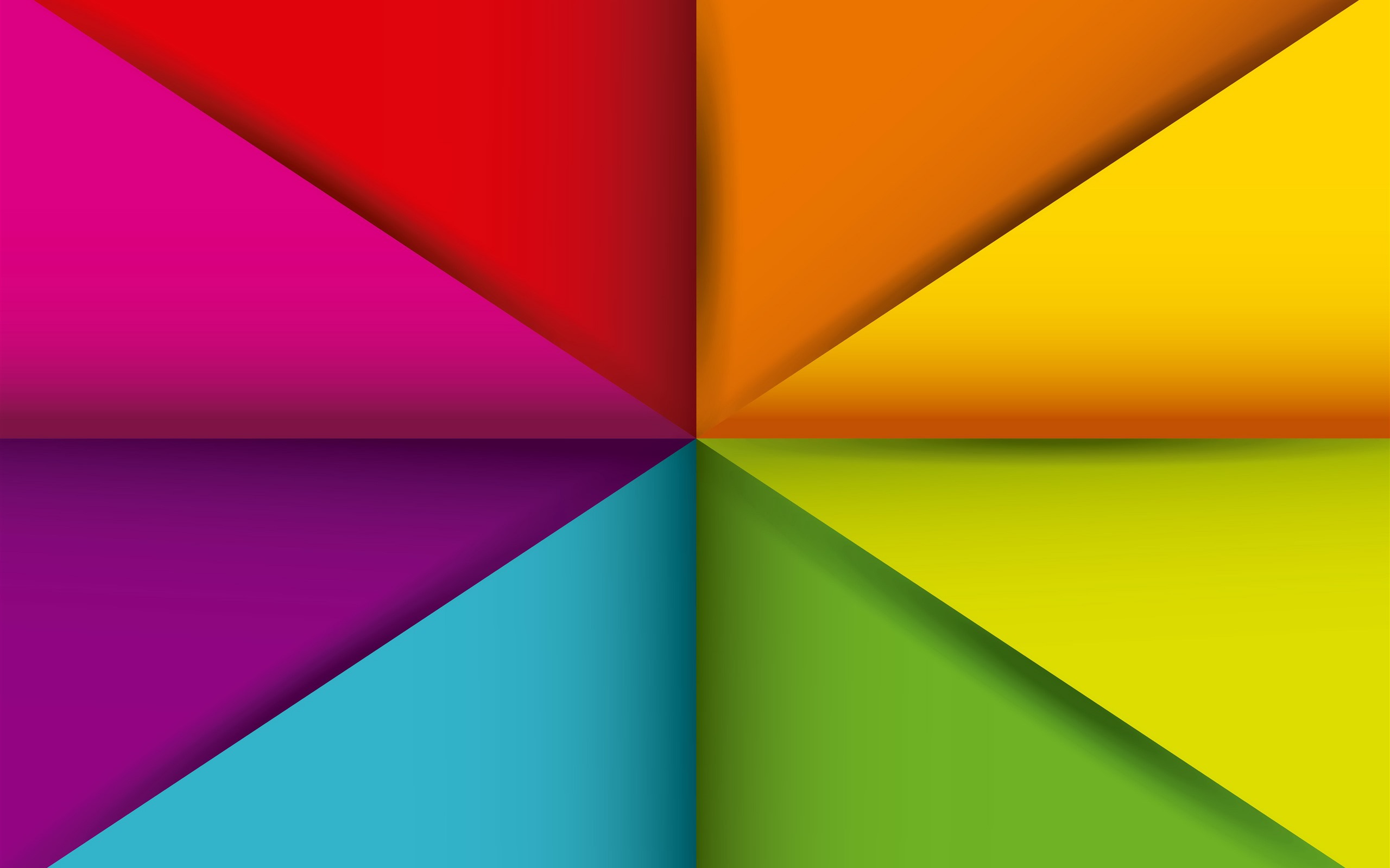 Colorful Layers Of Geometry Shape Wallpapers