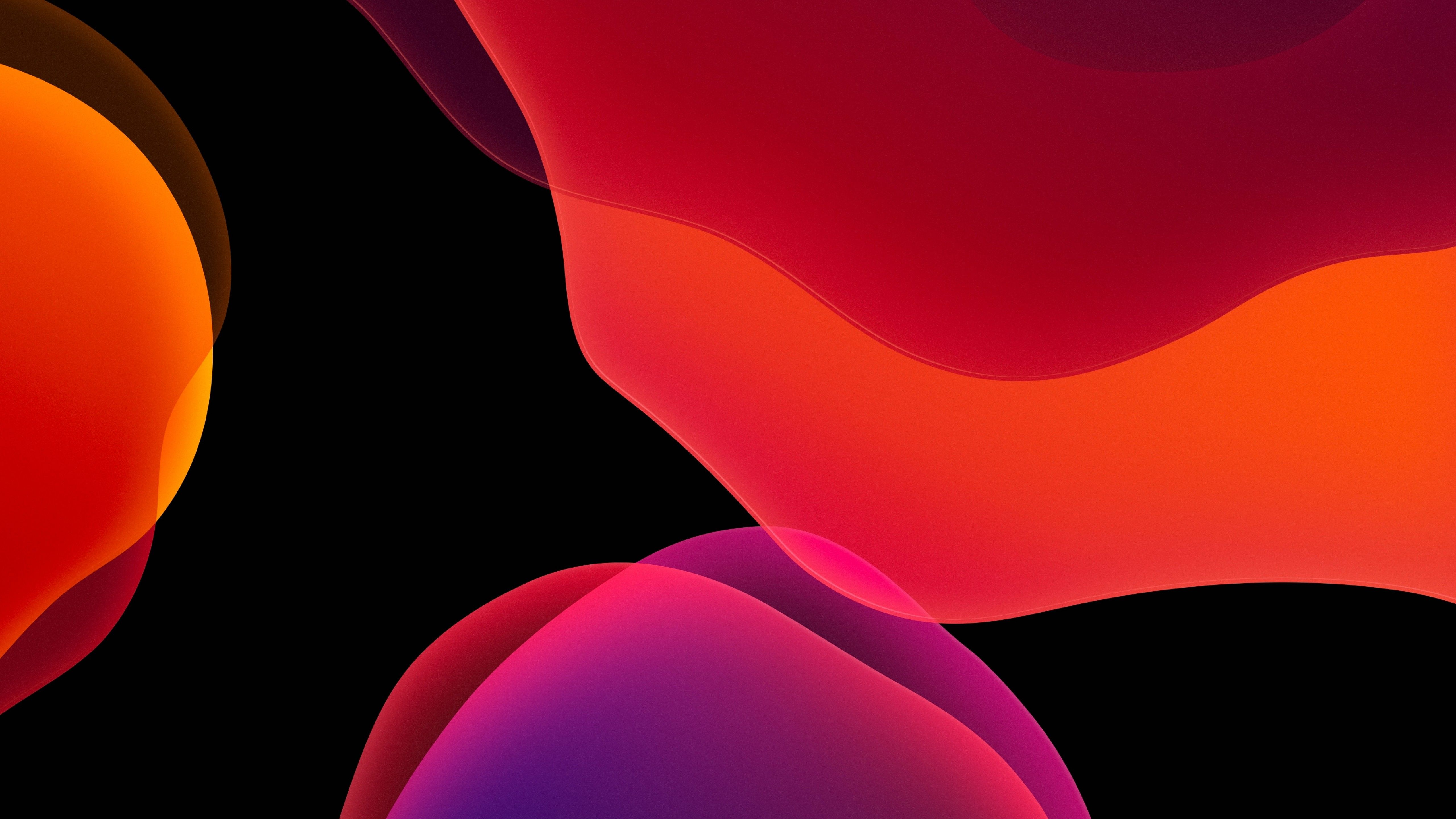 Abstract 4K Orange Dark Colors Wallpapers