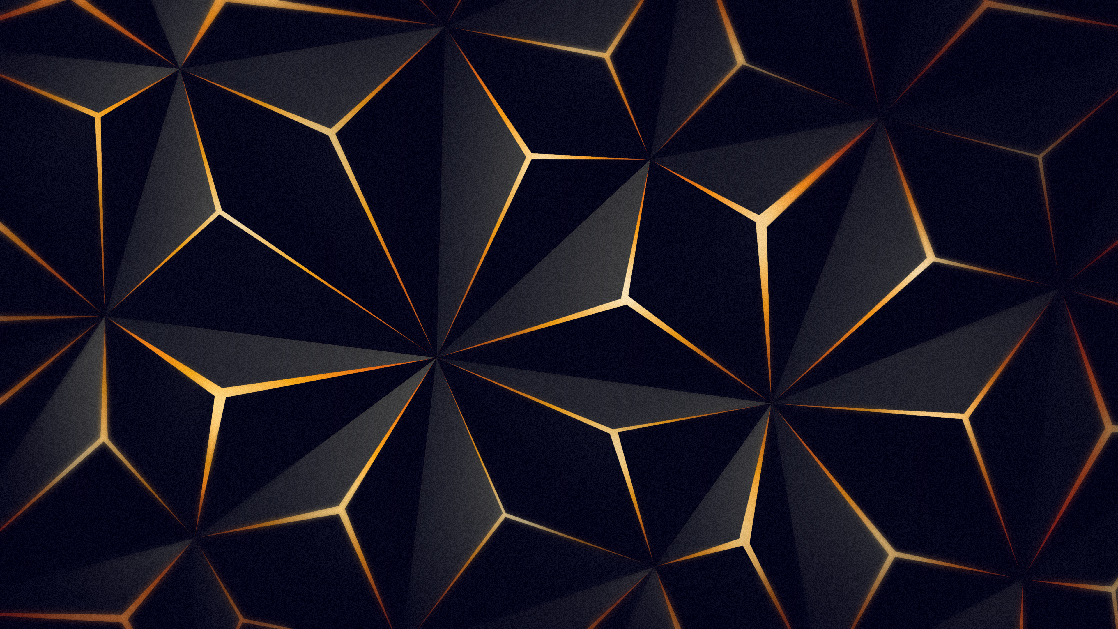 Abstract 4K Orange Dark Colors Wallpapers