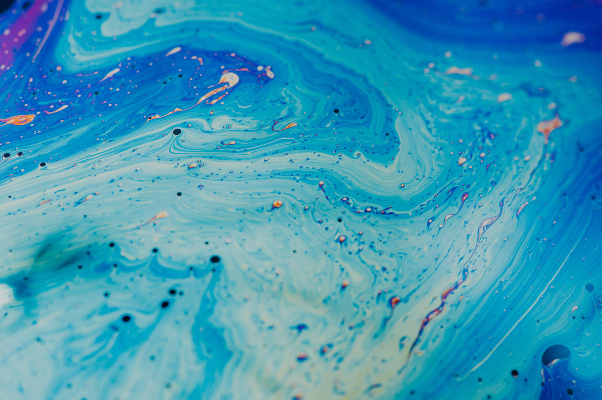 Blue White Paint Liquid Stains Wallpapers