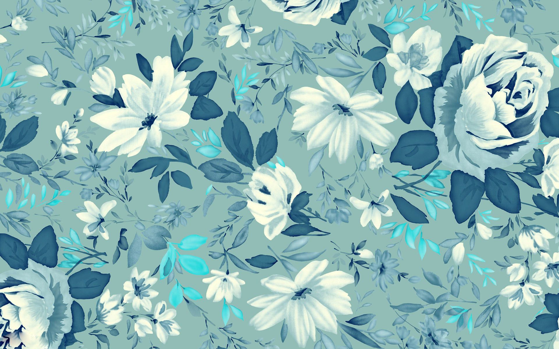Blue Flower Texture 4K Wallpapers