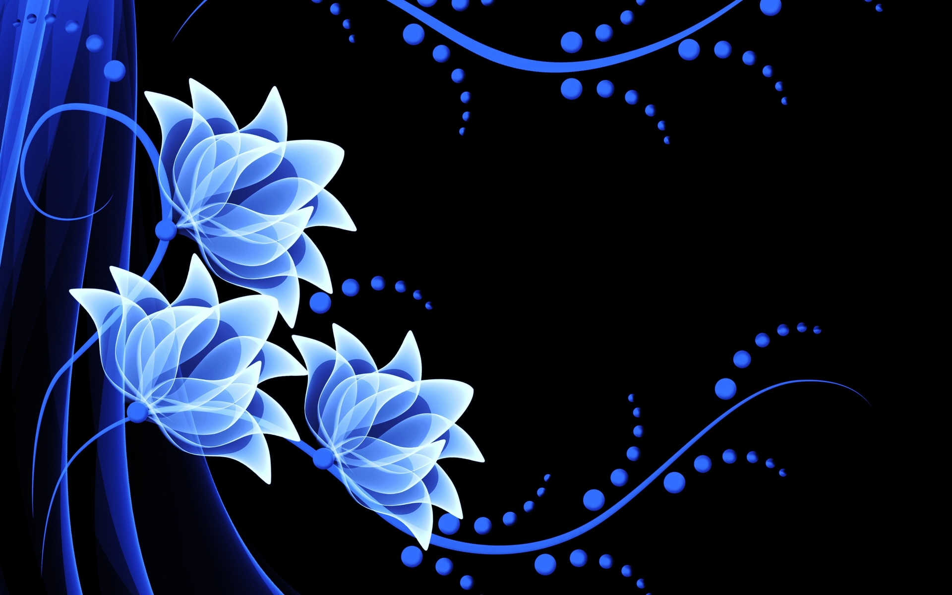 Blue Flower Texture 4K Wallpapers