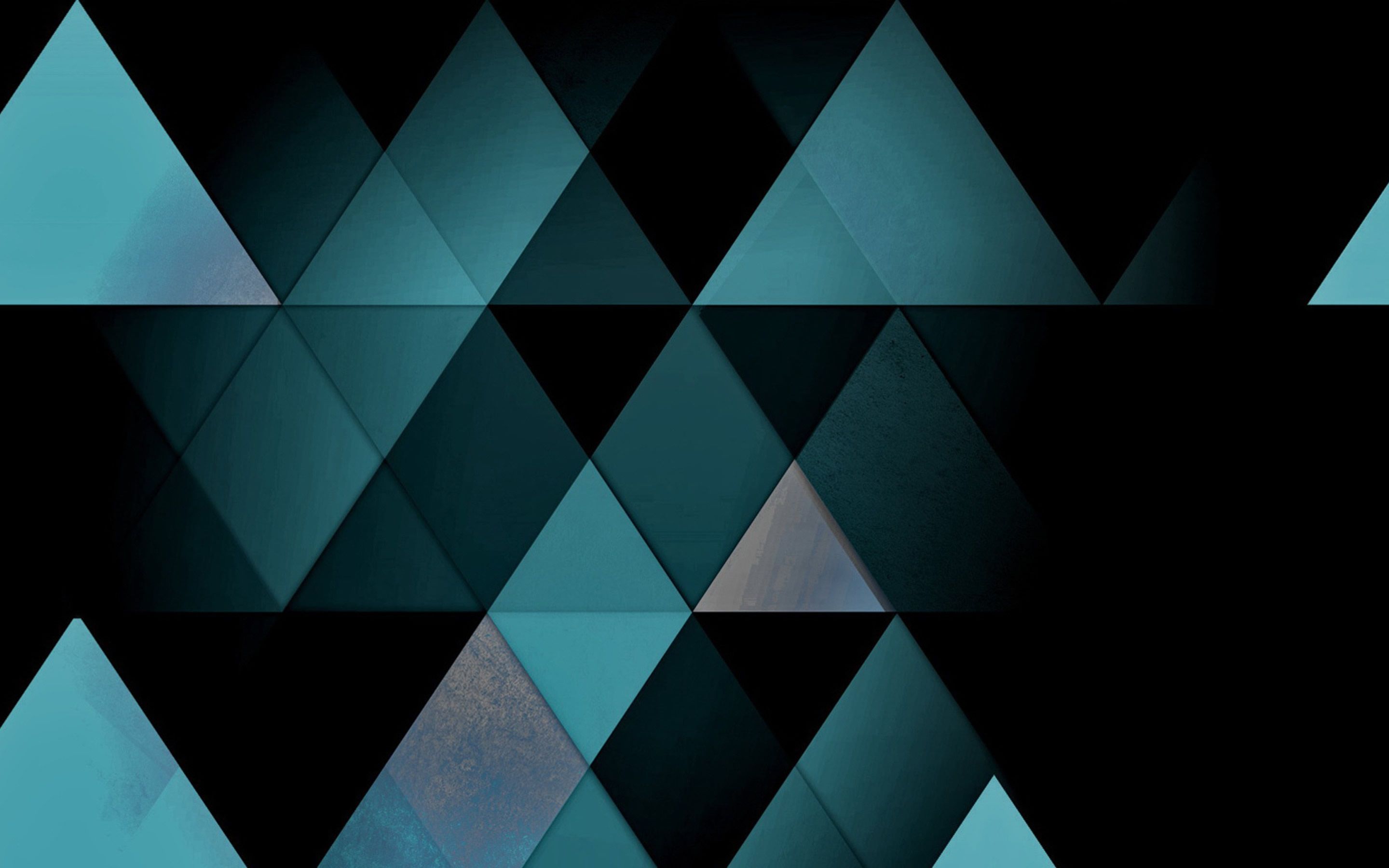 Multiple Geometry Blue Shapes Wallpapers