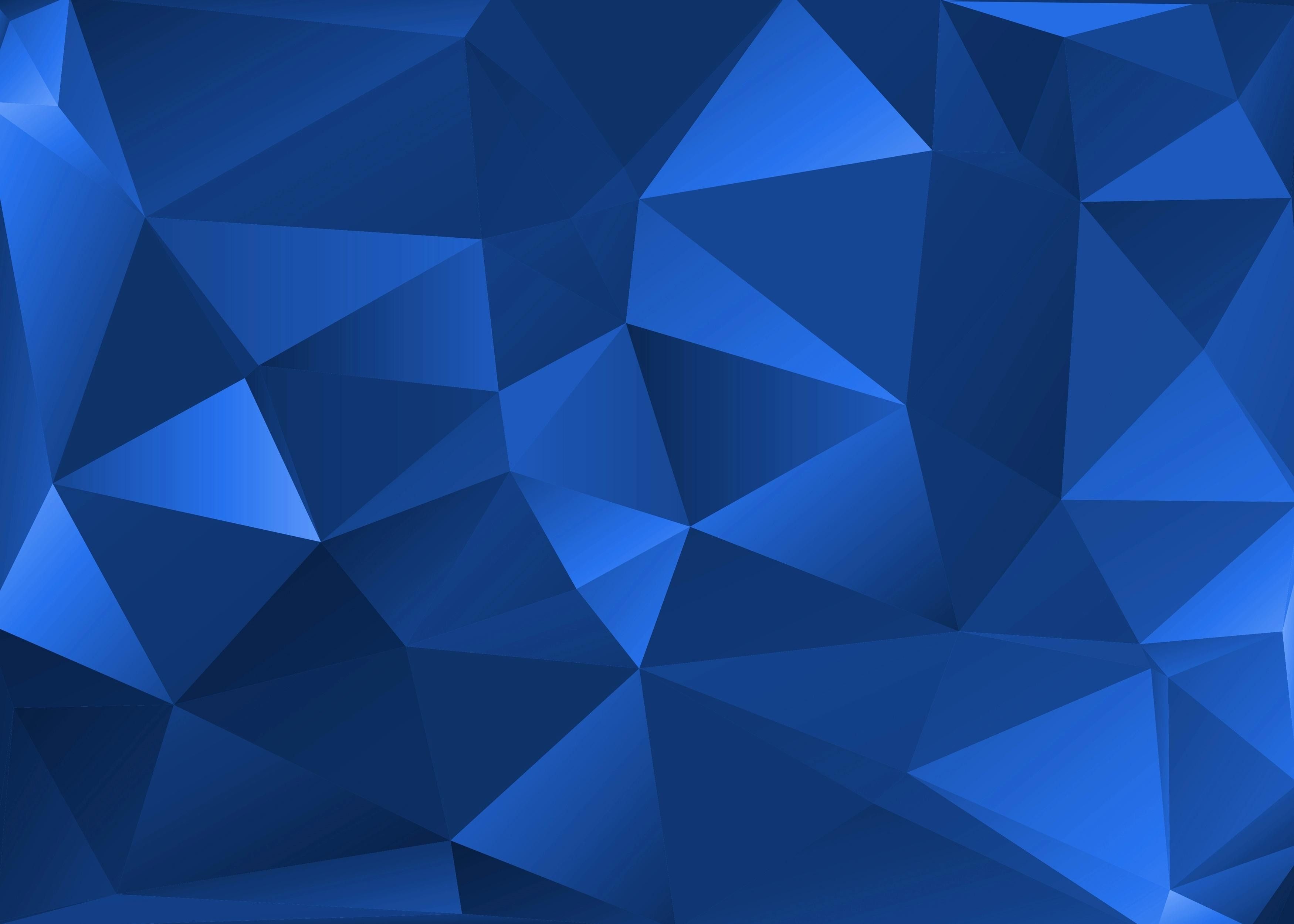 Multiple Geometry Blue Shapes Wallpapers