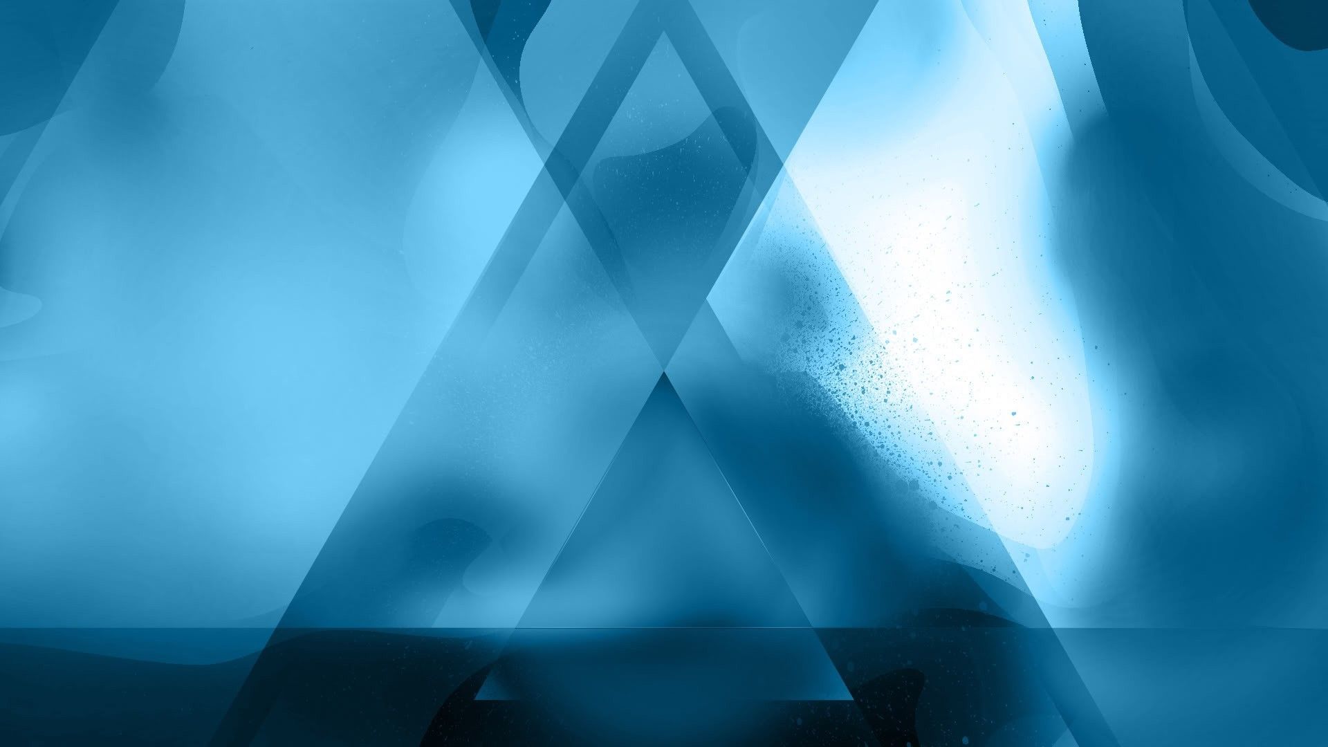 Multiple Geometry Blue Shapes Wallpapers