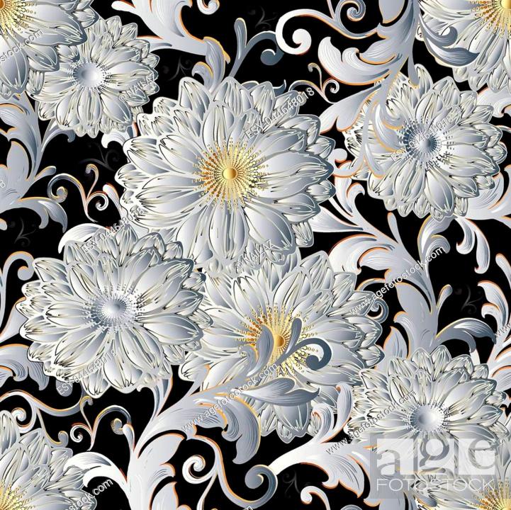 Flowers 3D Pattern Wallpapers